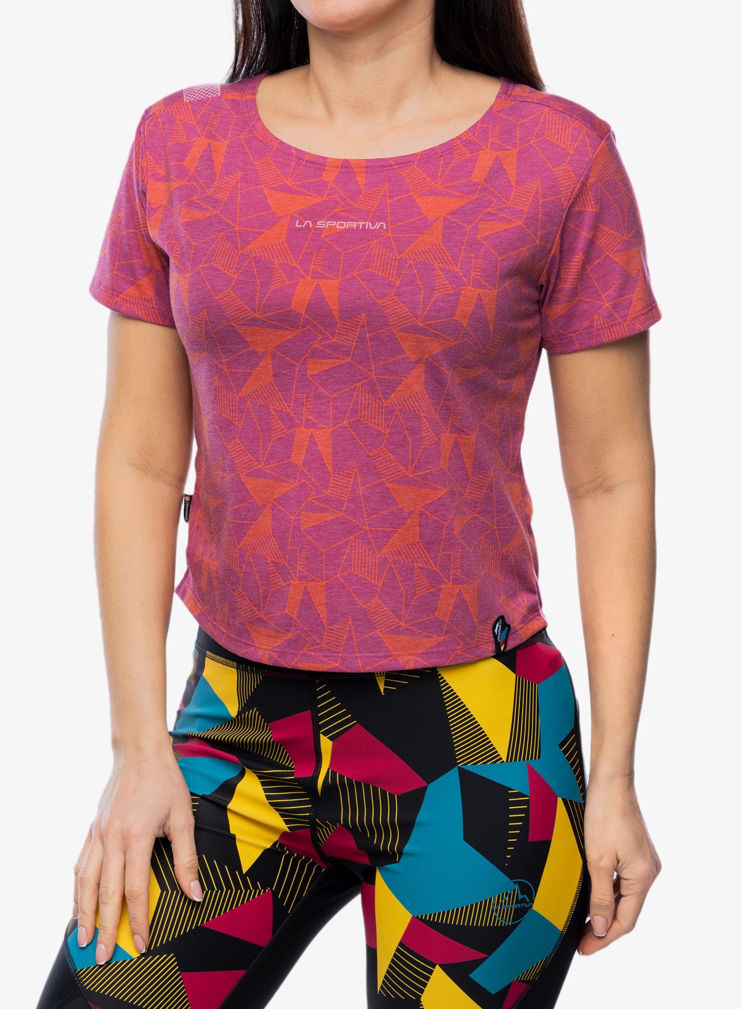 Ženska penjačka majica La Sportiva Dimension T-Shirt - springtime/cherry tomato