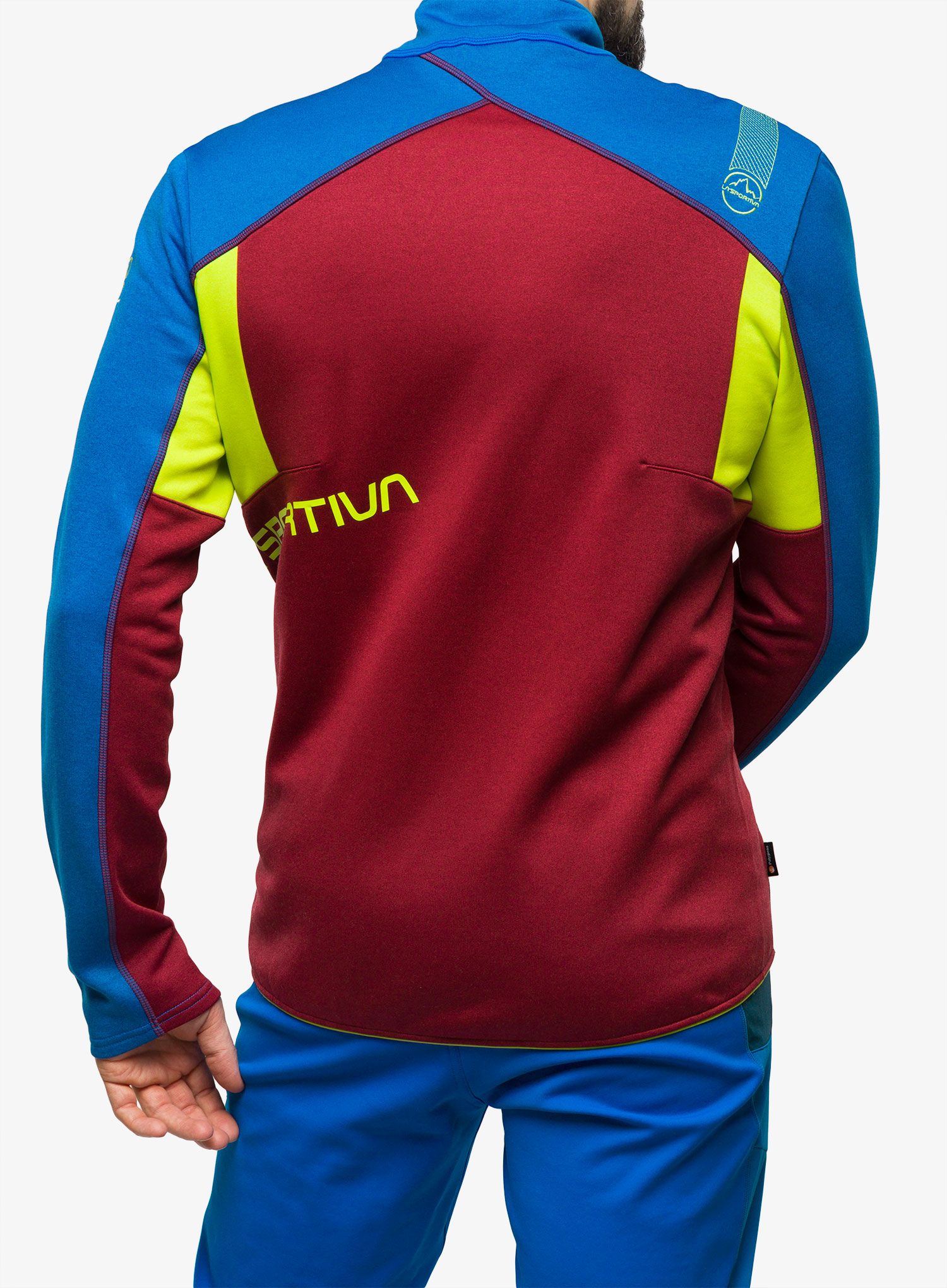 Dukserica na otkopčavanje La Sportiva Elements Jacket - sangria/electric blue