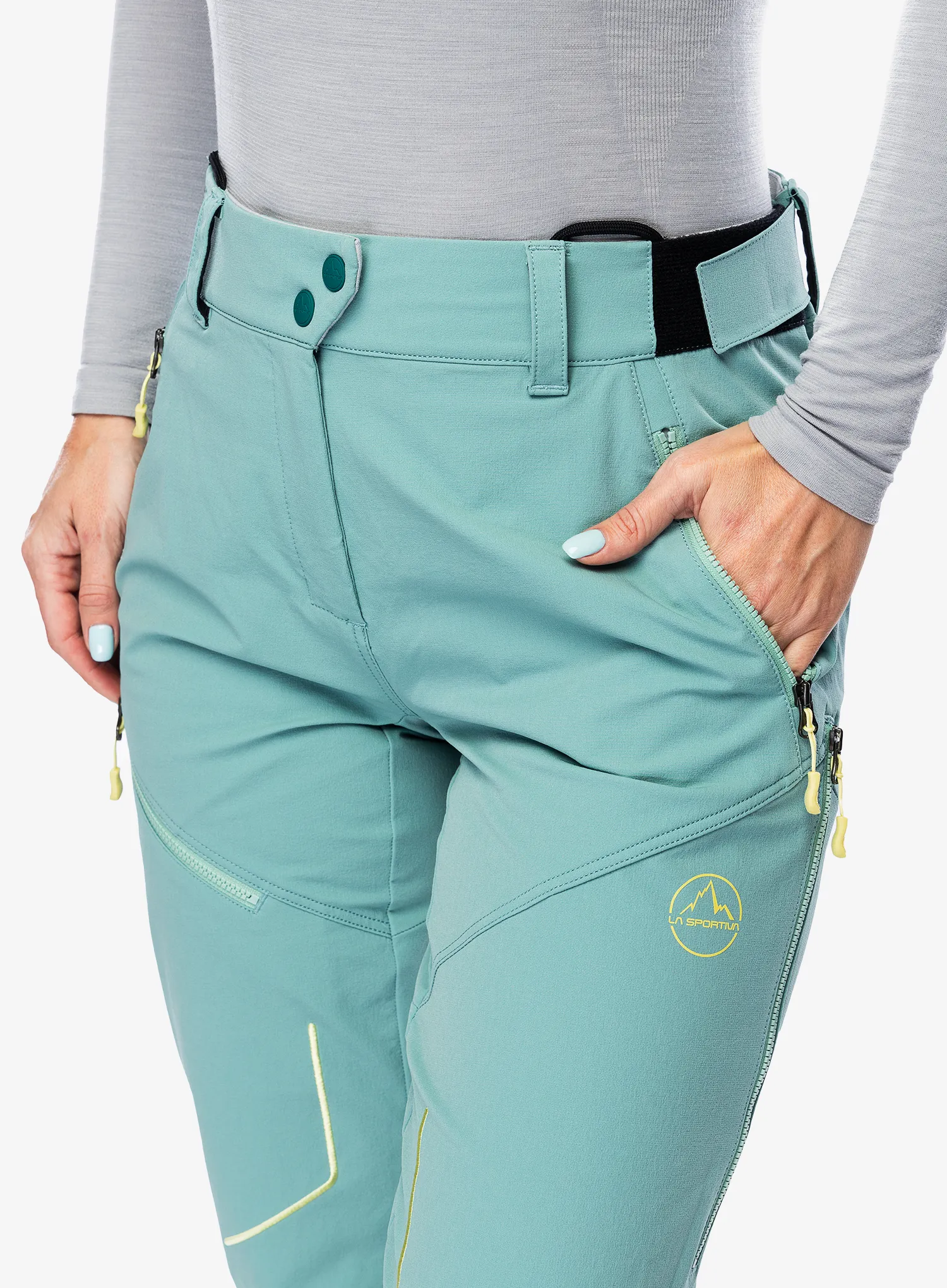 Ženske softshell hlače La Sportiva Excelsior Pant - juniper/zest
