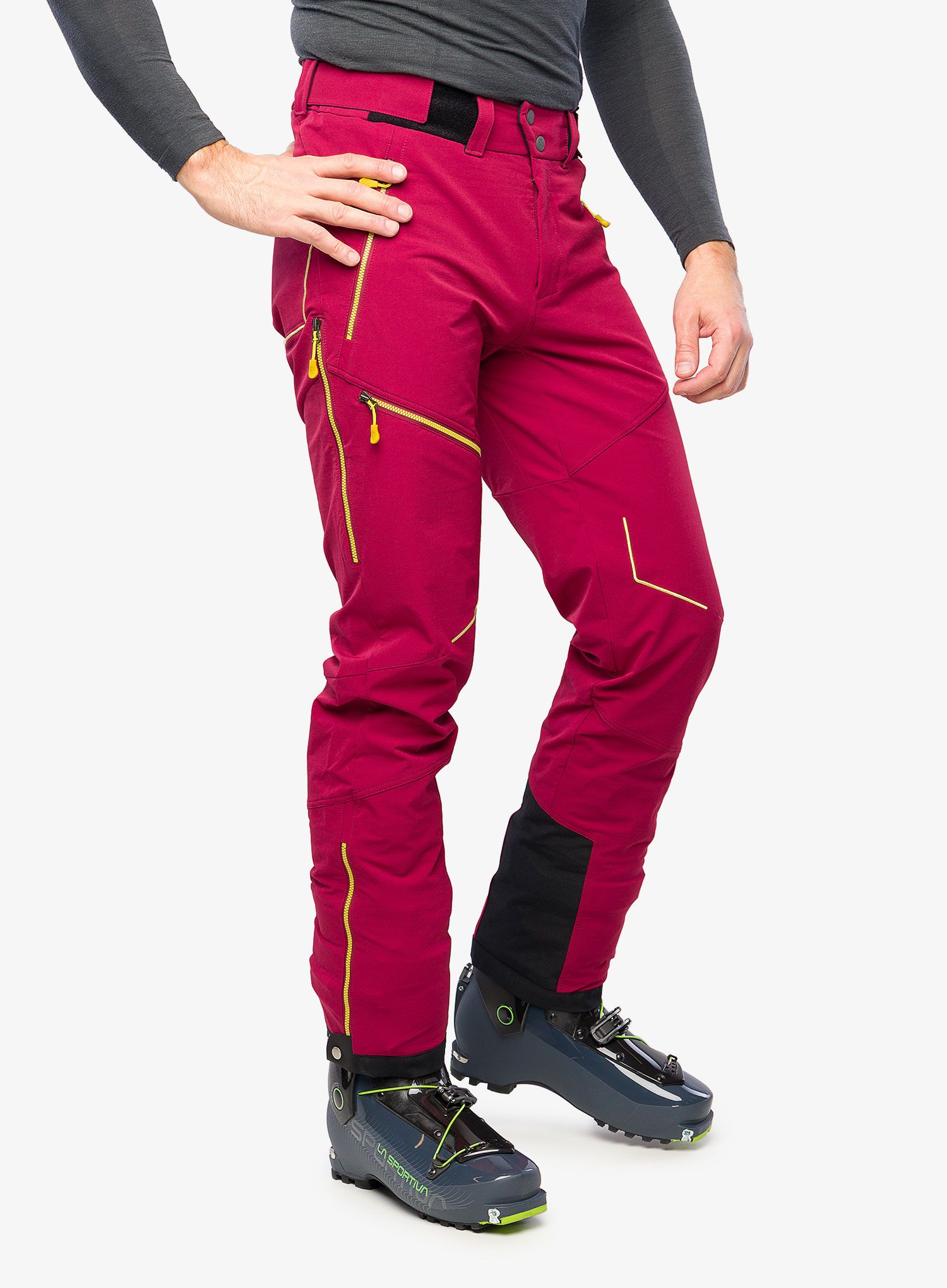 Hlače za turno skijanje La Sportiva Excelsior Pant - sangria