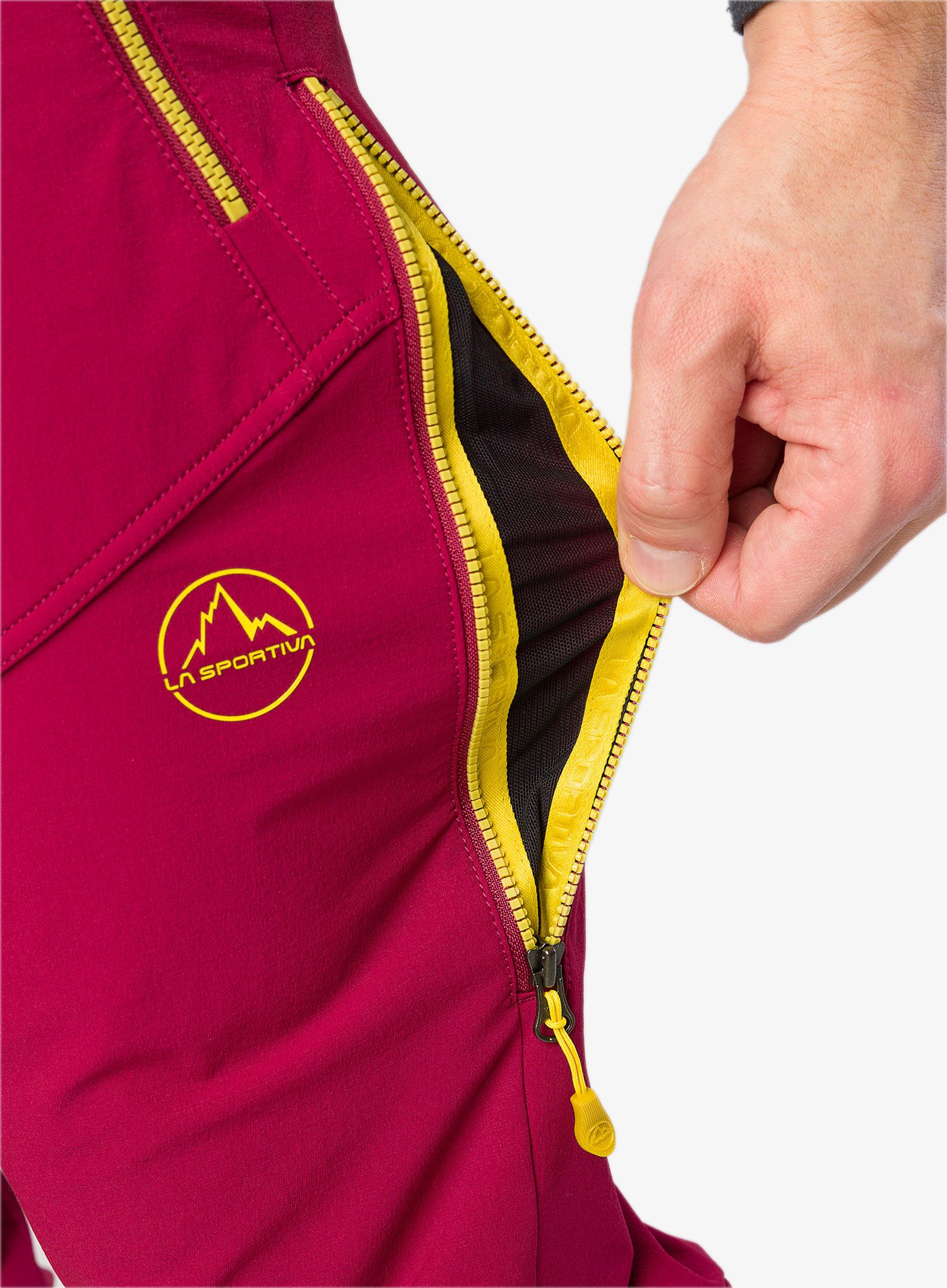 Hlače za turno skijanje La Sportiva Excelsior Pant - sangria