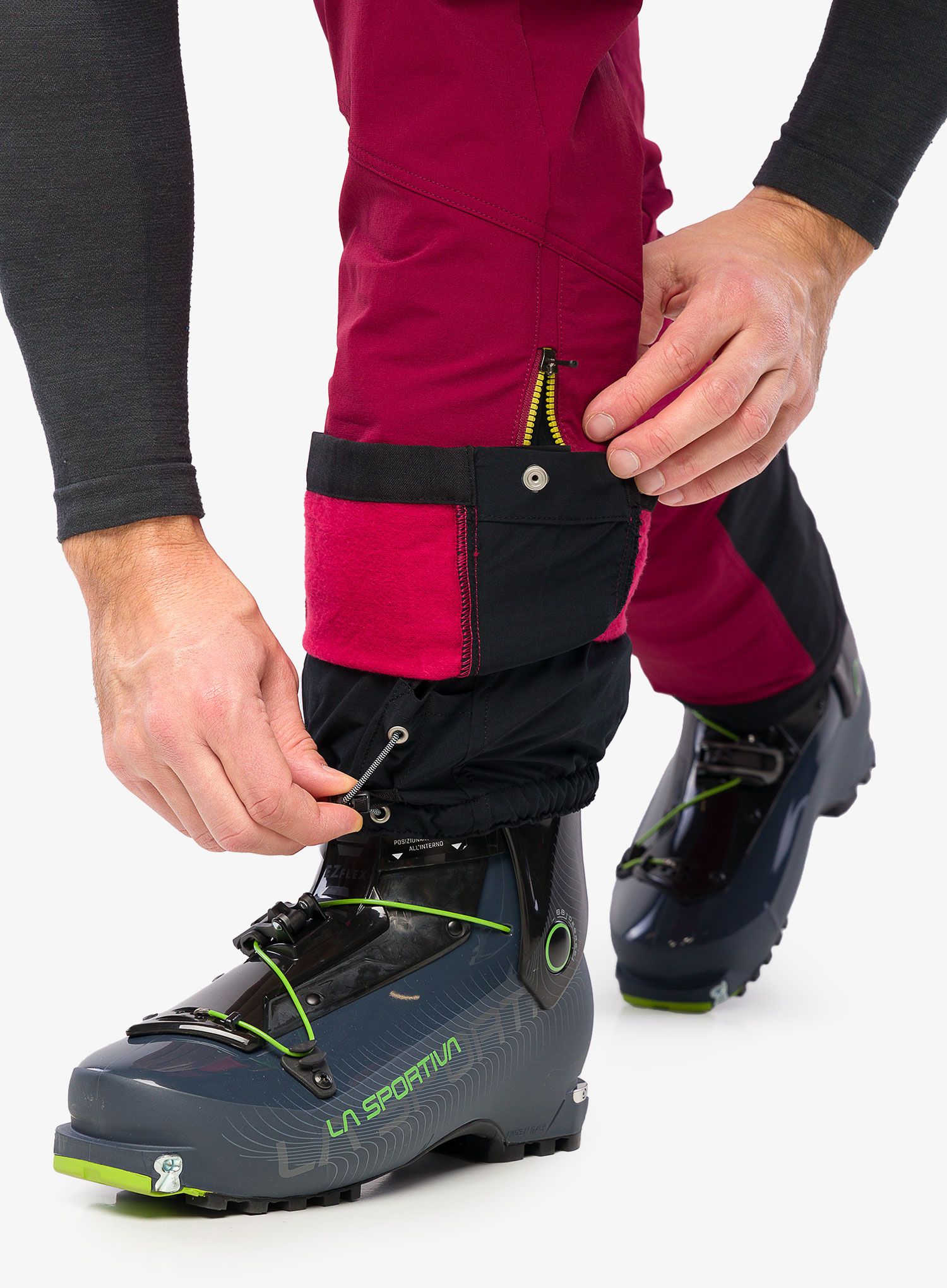 Hlače za turno skijanje La Sportiva Excelsior Pant - sangria