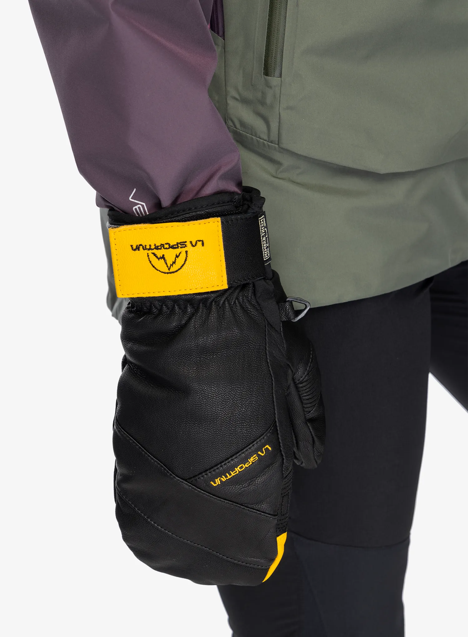 Rukavice La Sportiva Free Touring Mittens - black/yellow
