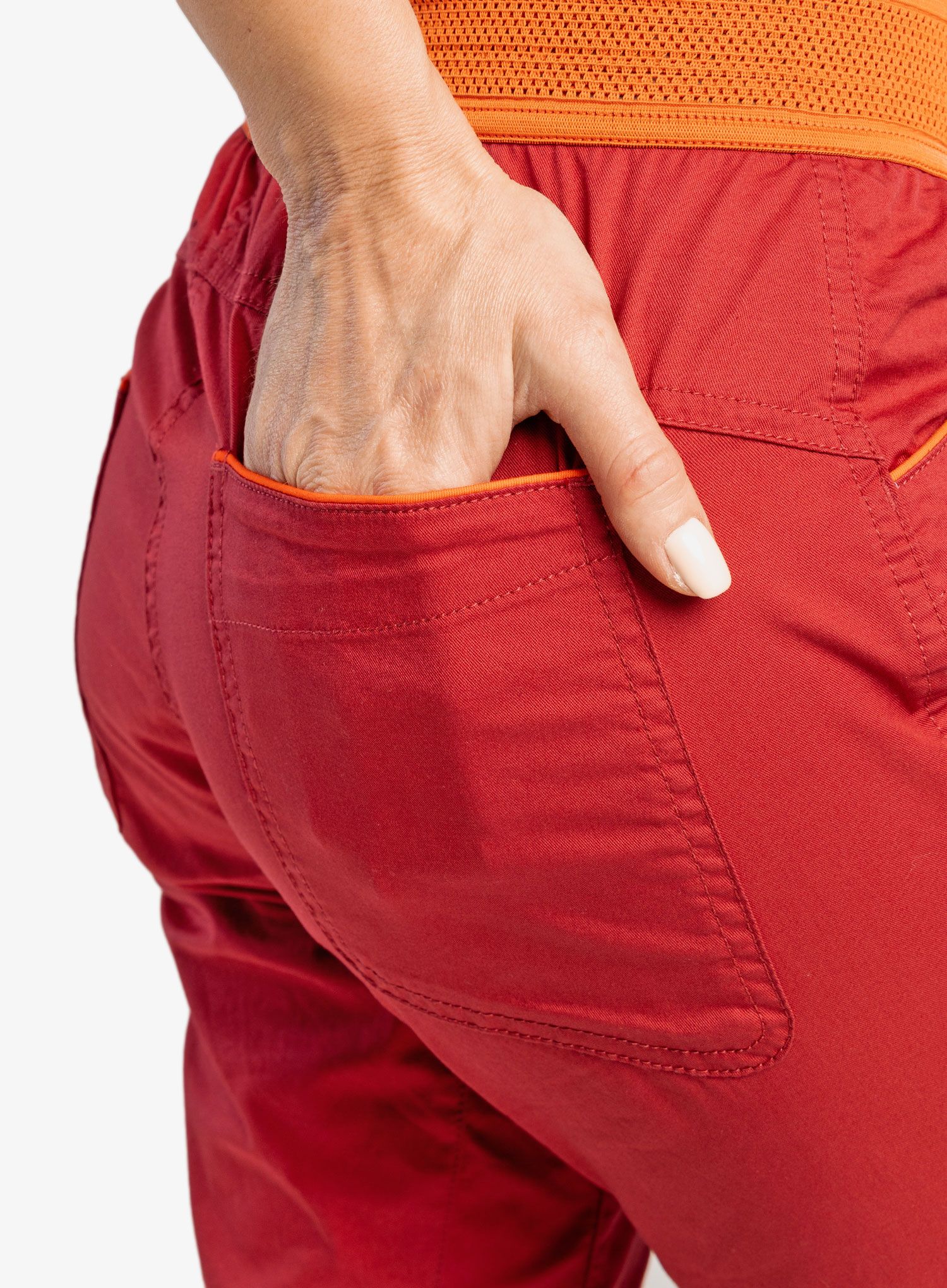 Ženske penjačke hlače La Sportiva Itaca Pant - velvet/cherry tomato