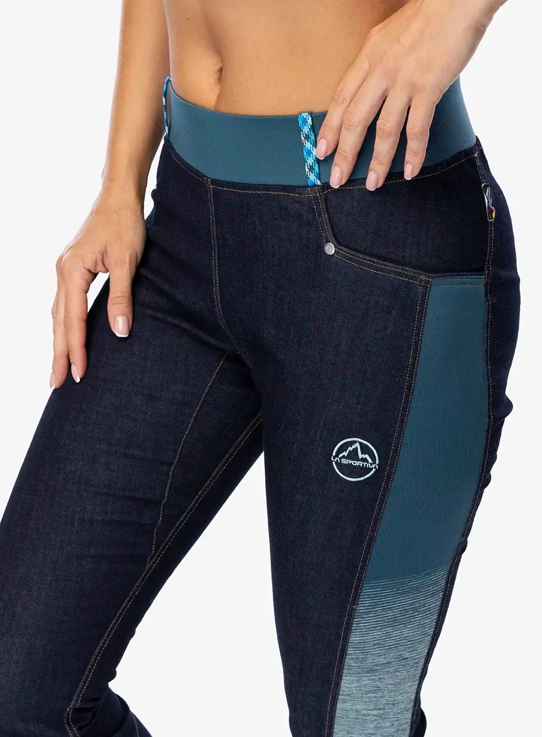 Ženske penjačke hlače La Sportiva Mescalita Pant - jeans/storm blue