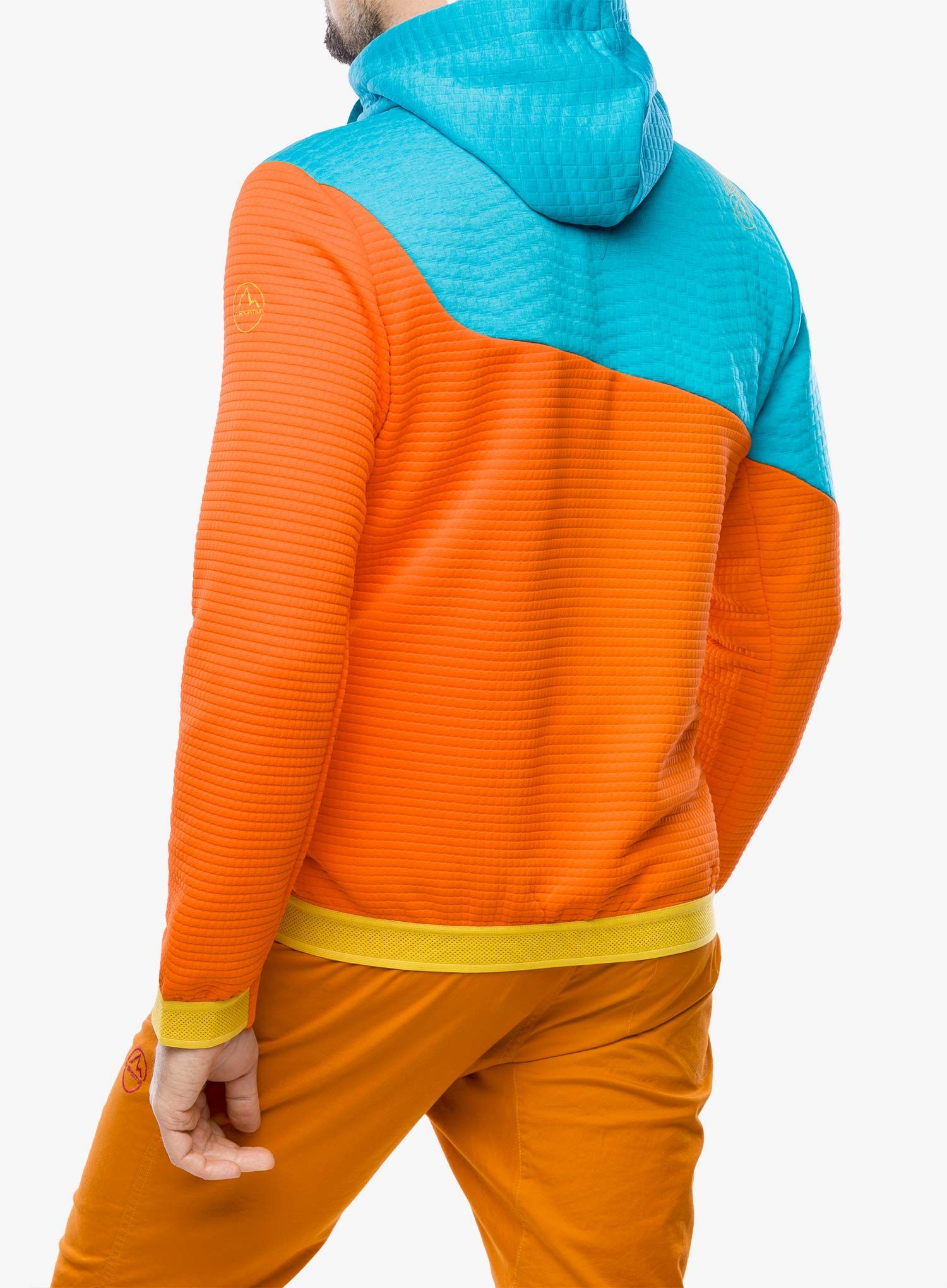 Majica s kapuljačom La Sportiva Method Hoody - cherry tomato/tropic blue