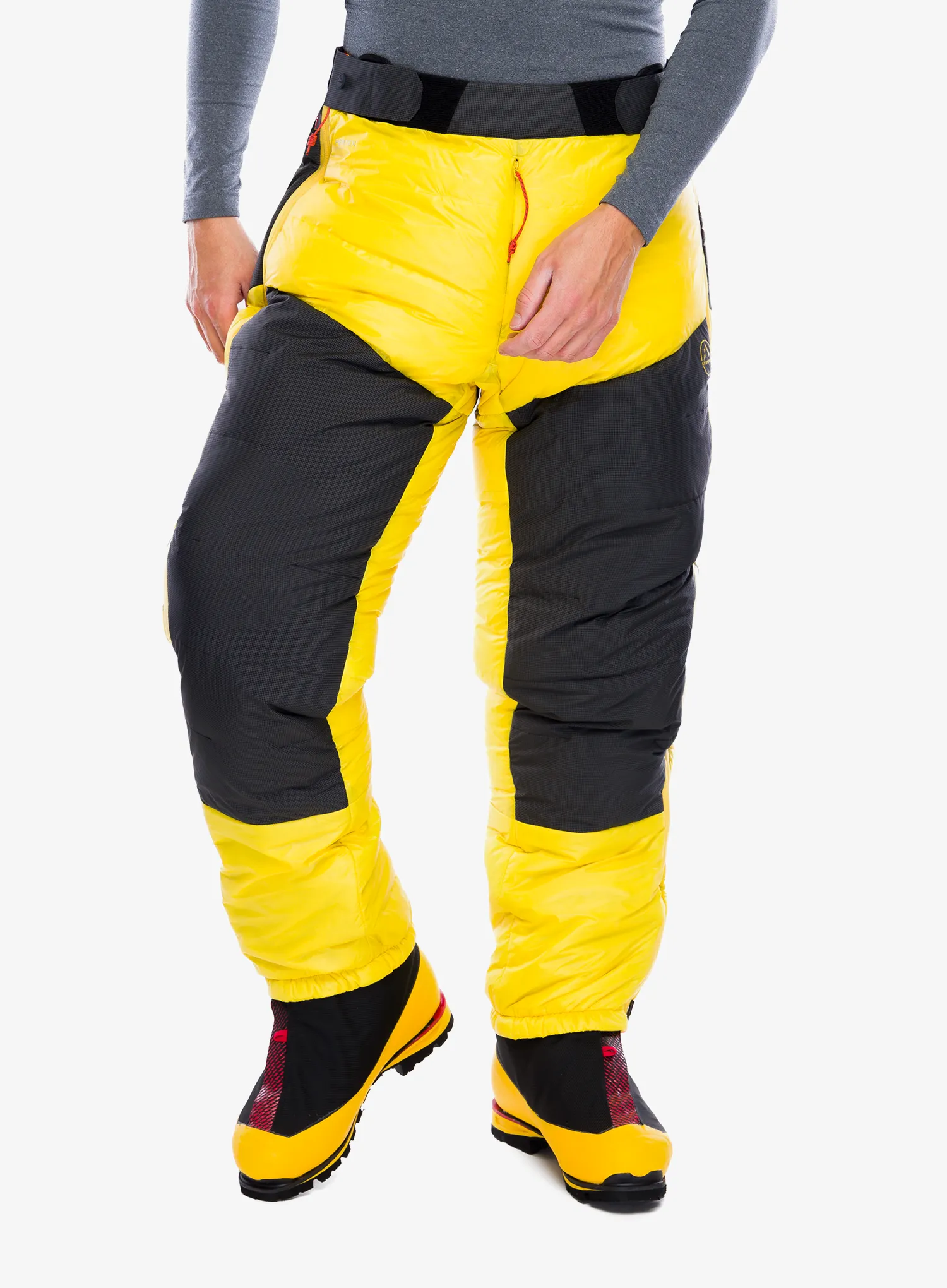 Perjane hlače La Sportiva Olympus Tech Down Pant - yellow/black