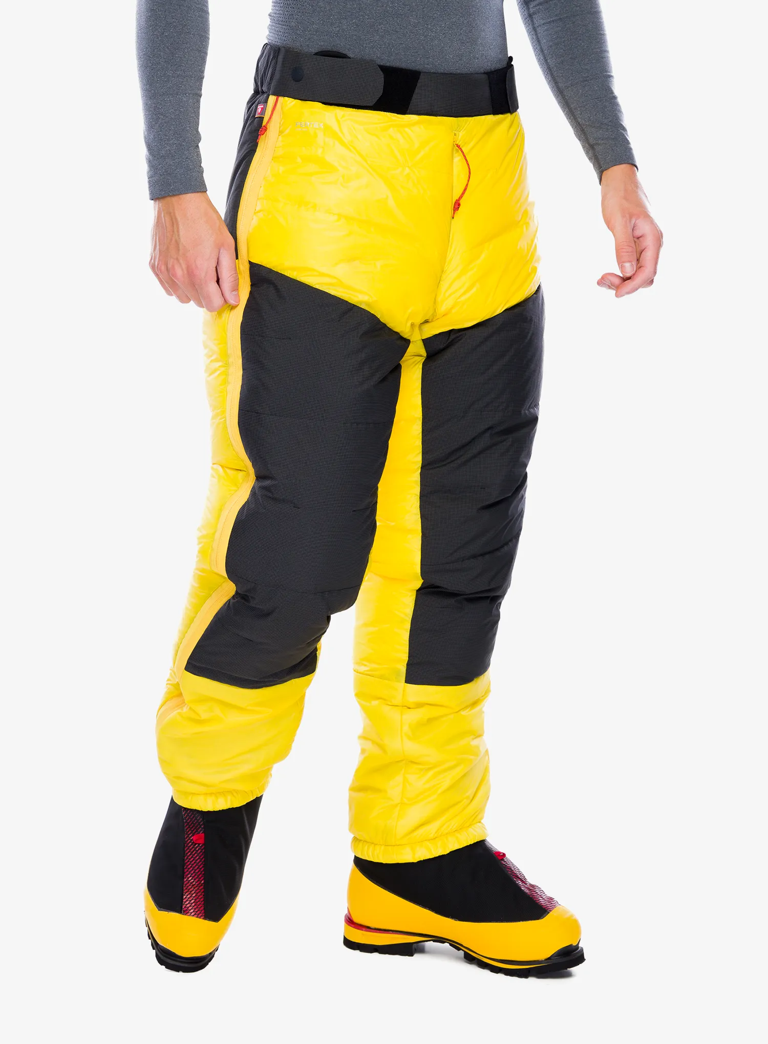 Perjane hlače La Sportiva Olympus Tech Down Pant - yellow/black