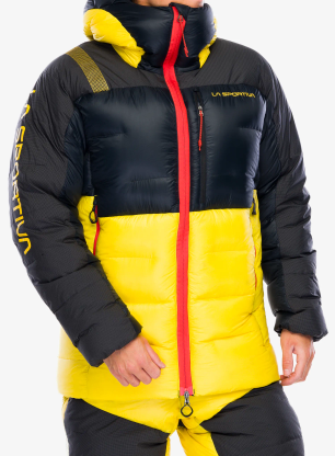 Pernata jakna La Sportiva Olympus Tech Down Parka - black/yellow