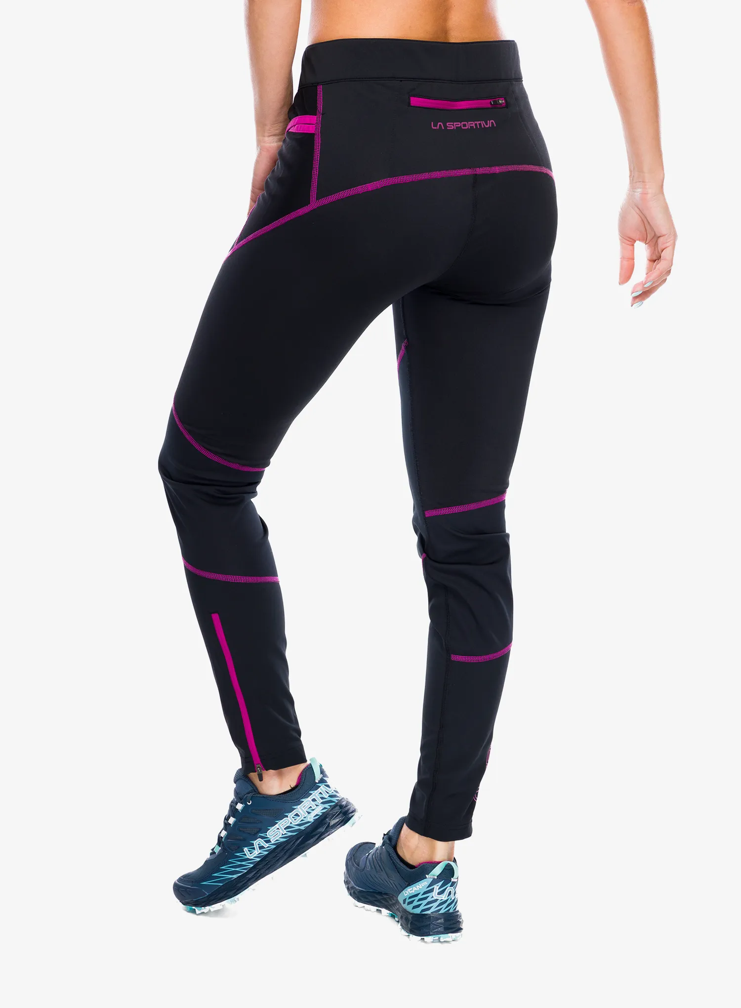 Ženske tajice za trčanje La Sportiva Primal Pant - black/springtime