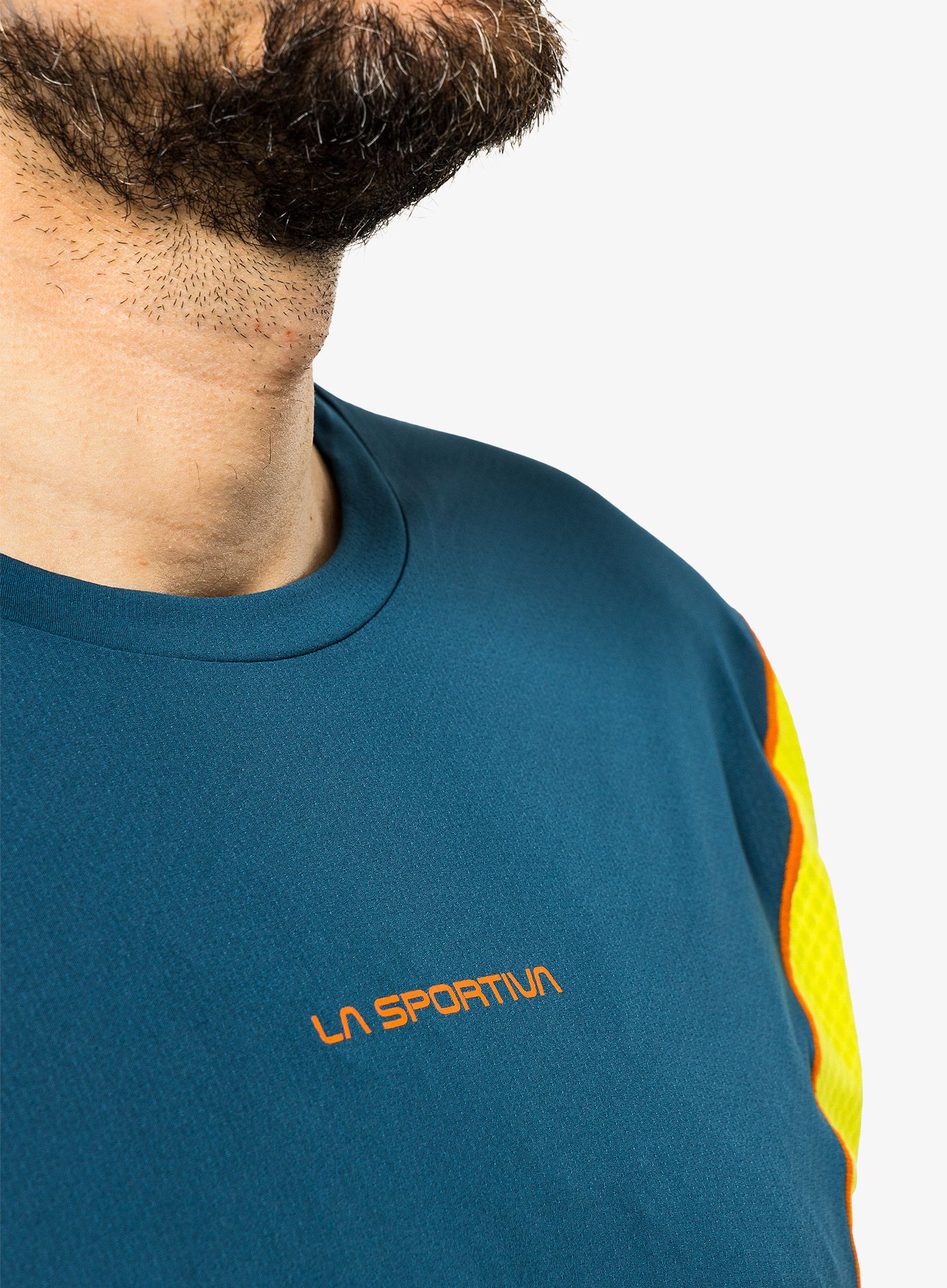 Majica za trčanje La Sportiva Resolute T-Shirt - storm blue/lime punch
