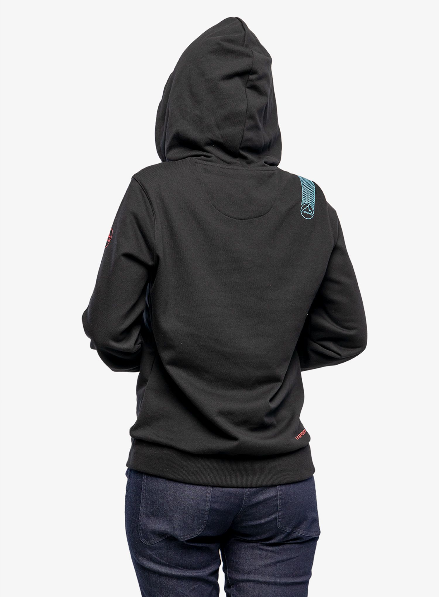 Dukserica s kapuljačom ženska La Sportiva Retro Hoody - black