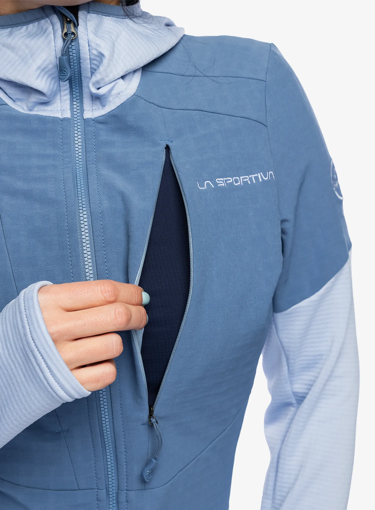 Dukserica s kapuljačom ženska La Sportiva Session Tech Hoody - moonlight/stone blue
