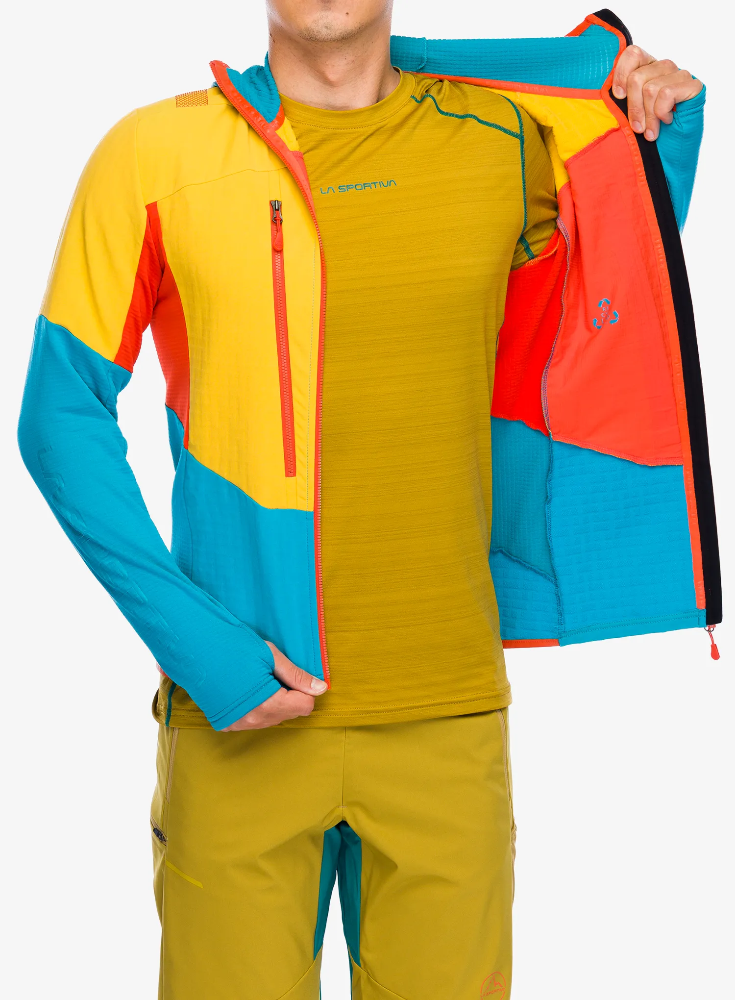 Majica s kapuljačom La Sportiva Session Tech Hoody - tropic blue/bamboo