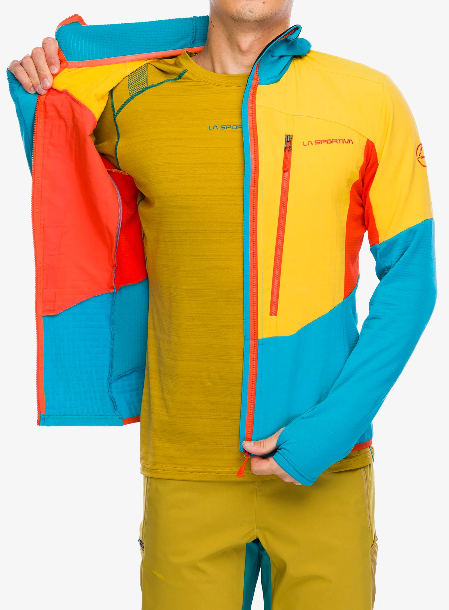 Majica s kapuljačom La Sportiva Session Tech Hoody - tropic blue/bamboo