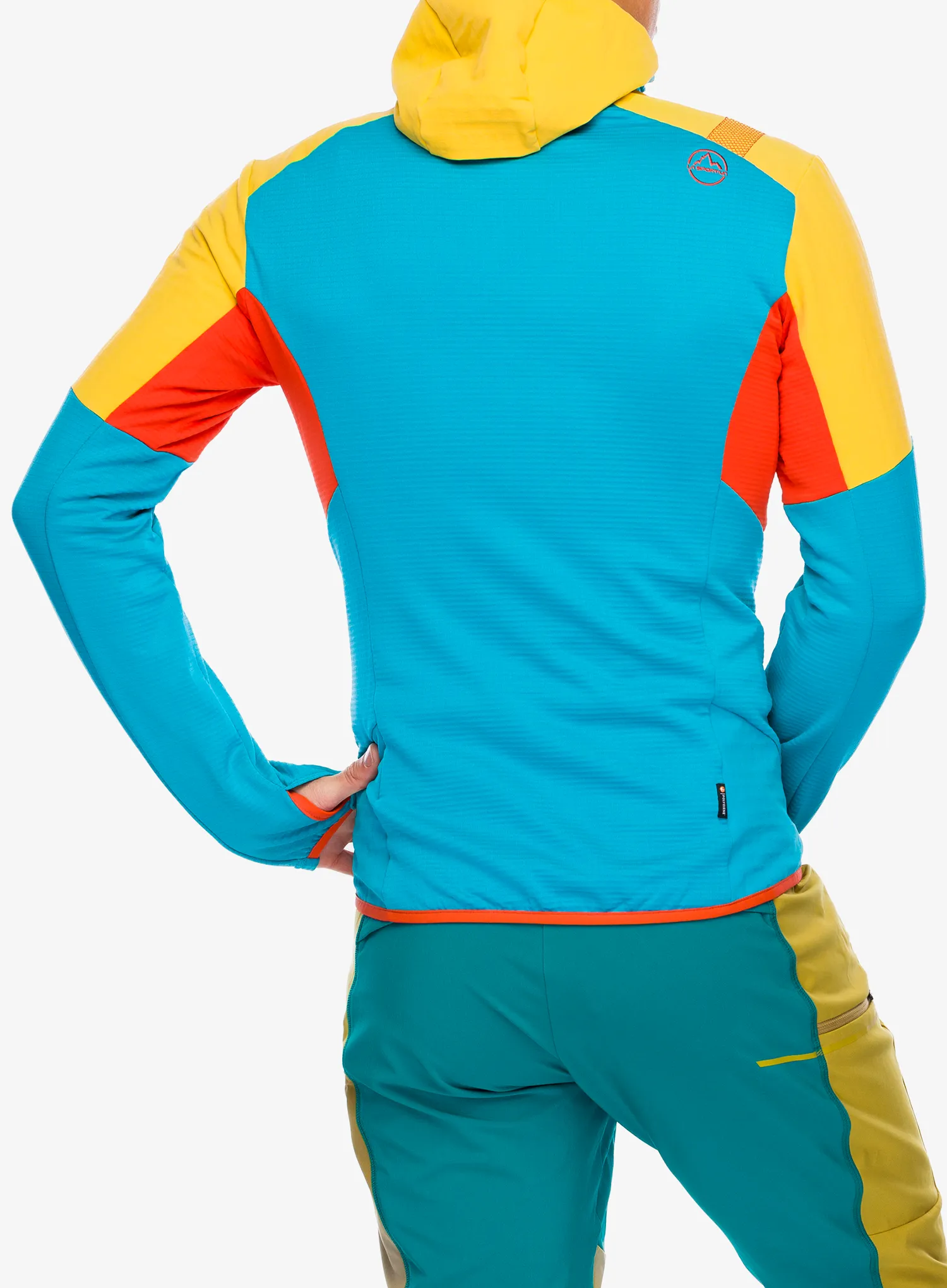 Majica s kapuljačom La Sportiva Session Tech Hoody - tropic blue/bamboo