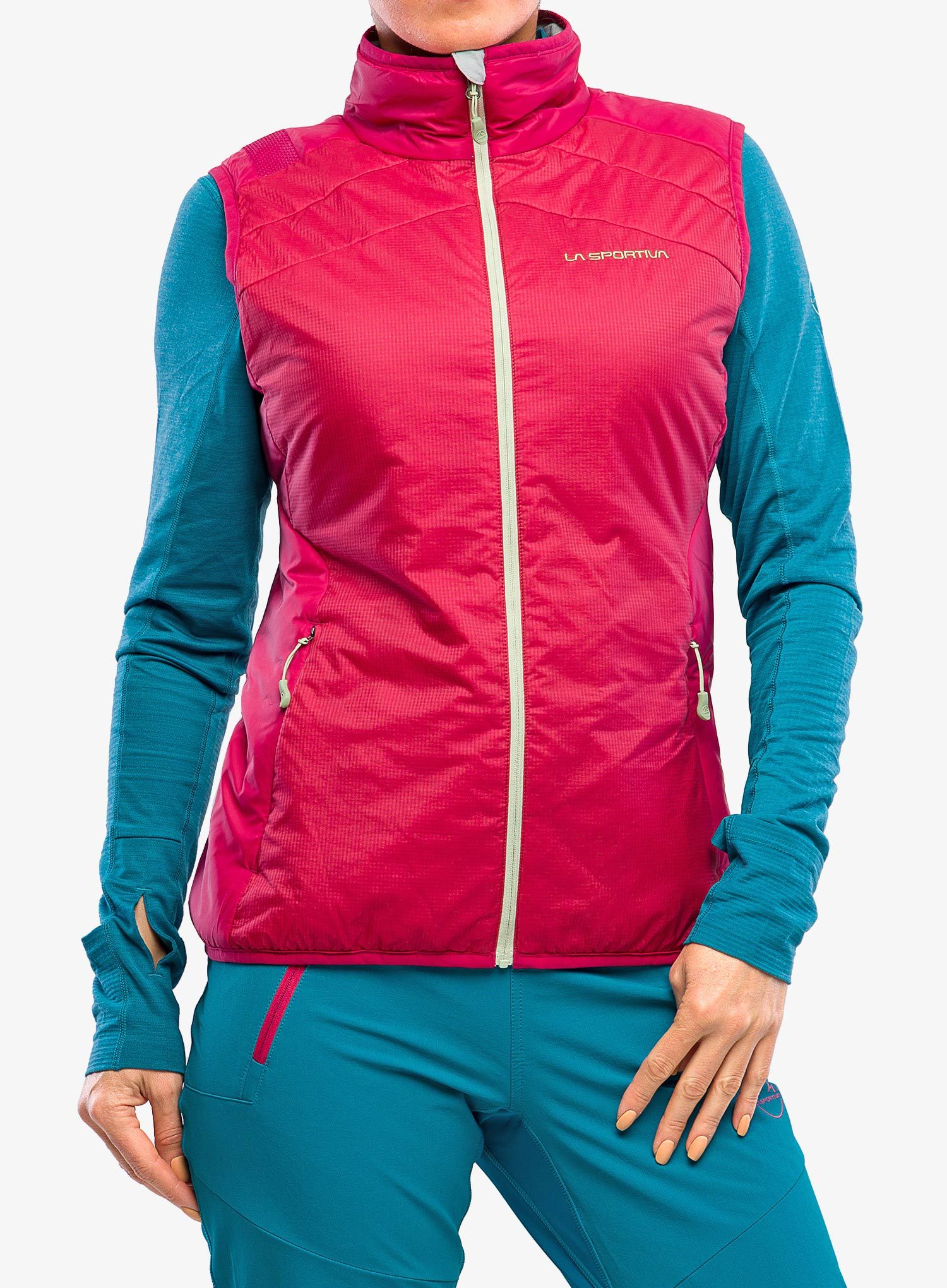 Ženski prsluk La Sportiva Spark Primaloft Vest - cerise