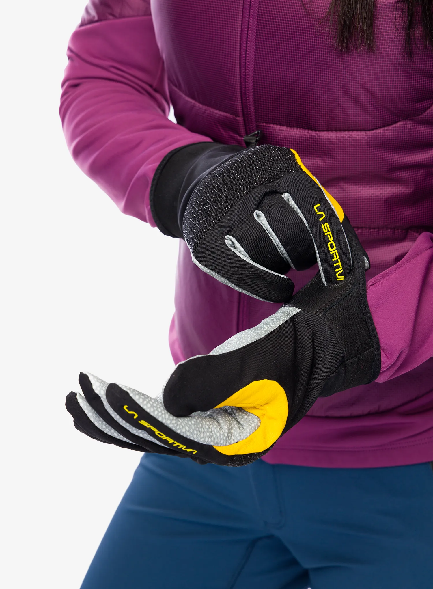 Rukavice La Sportiva Supercouloir Tech Gloves - black/yellow