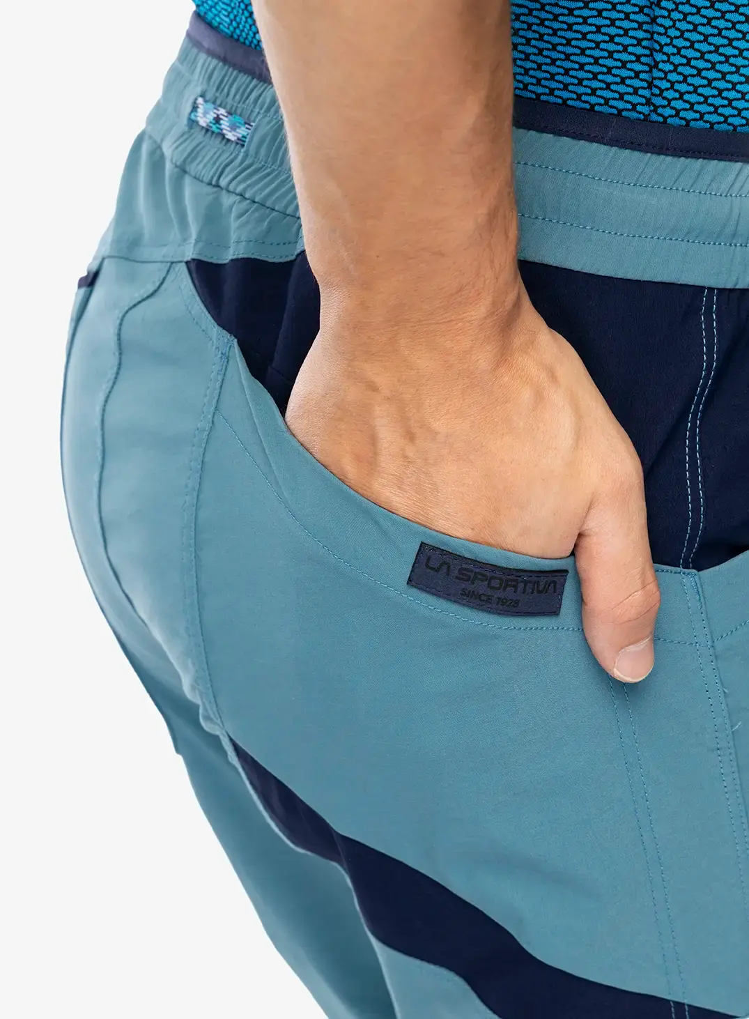 Penjačke hlače La Sportiva Talus Pant - hurricane/deep sea