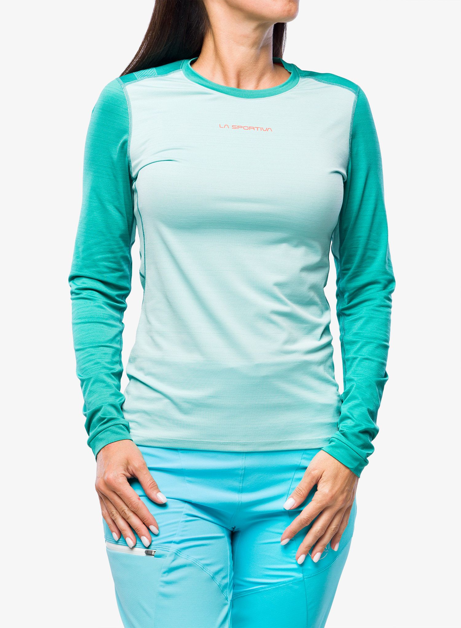 enska termoaktivna dukserica La Sportiva Tour Long Sleeve iceberg lagoon