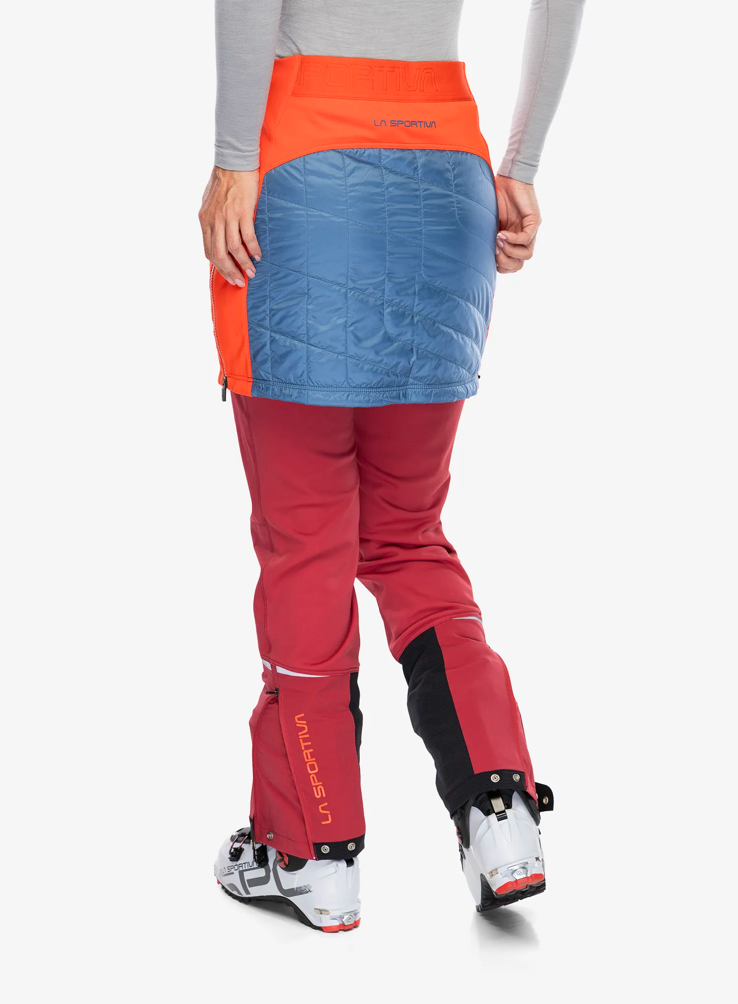 Suknja s postavom La Sportiva Warm Up Primaloft Skirt - moonlight/cherry tomato