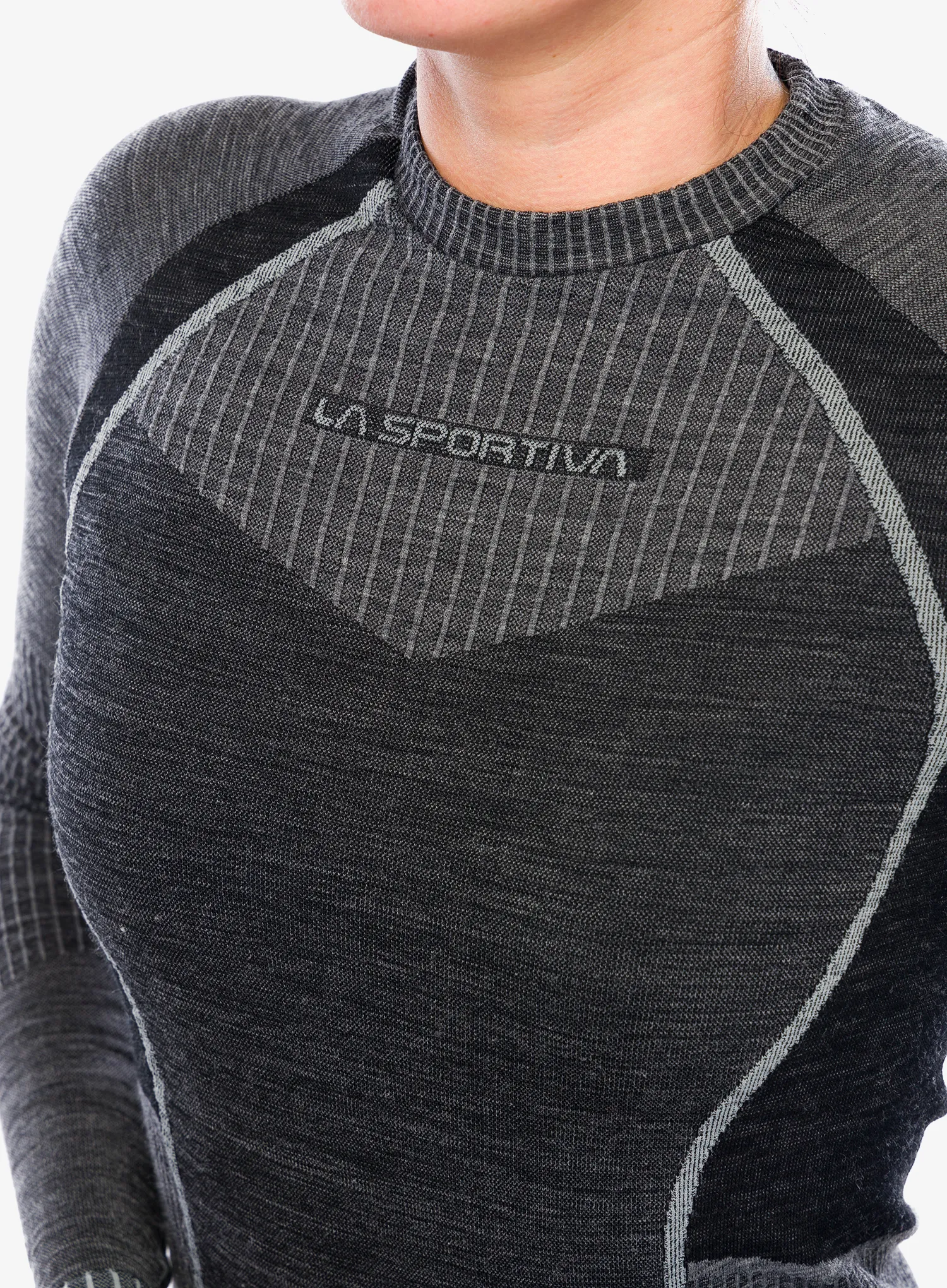 Ženska termoaktivna dukserica La Sportiva Wool70 Tech Longsleeve - carbon/cloud