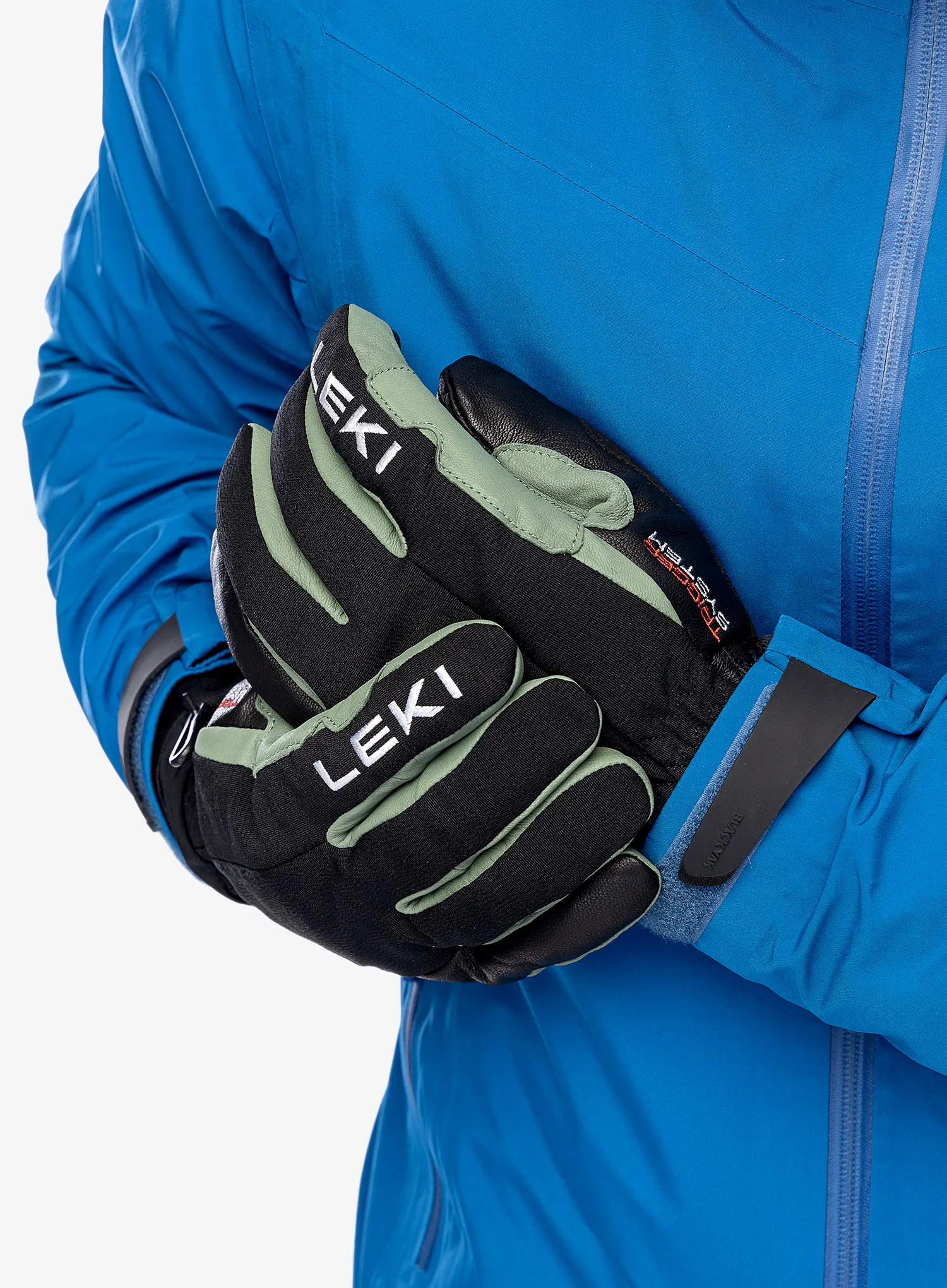 Skijaške rukavice Leki Argus Thermo 3D - black/dusty green