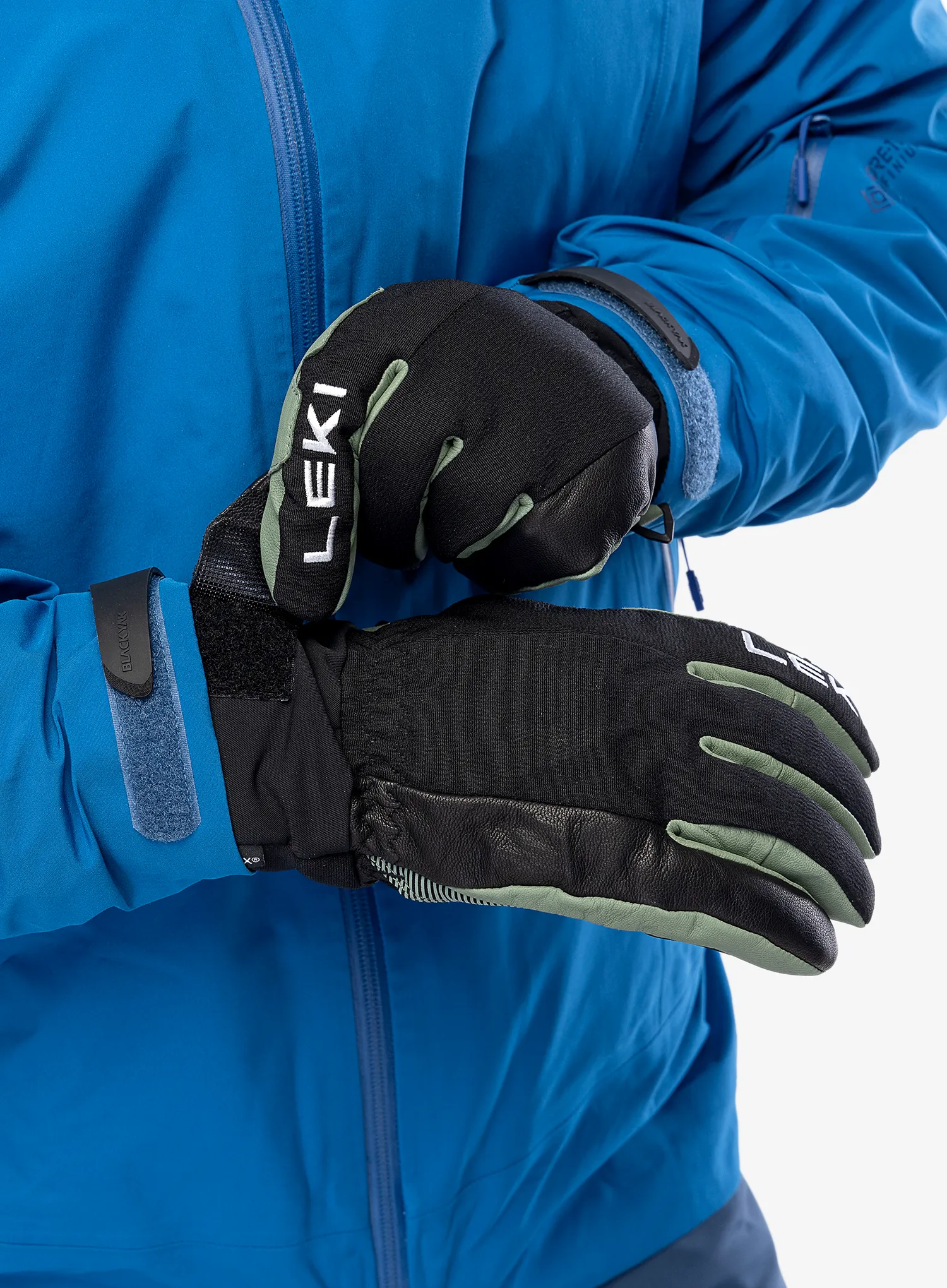 Skijaške rukavice Leki Argus Thermo 3D - black/dusty green