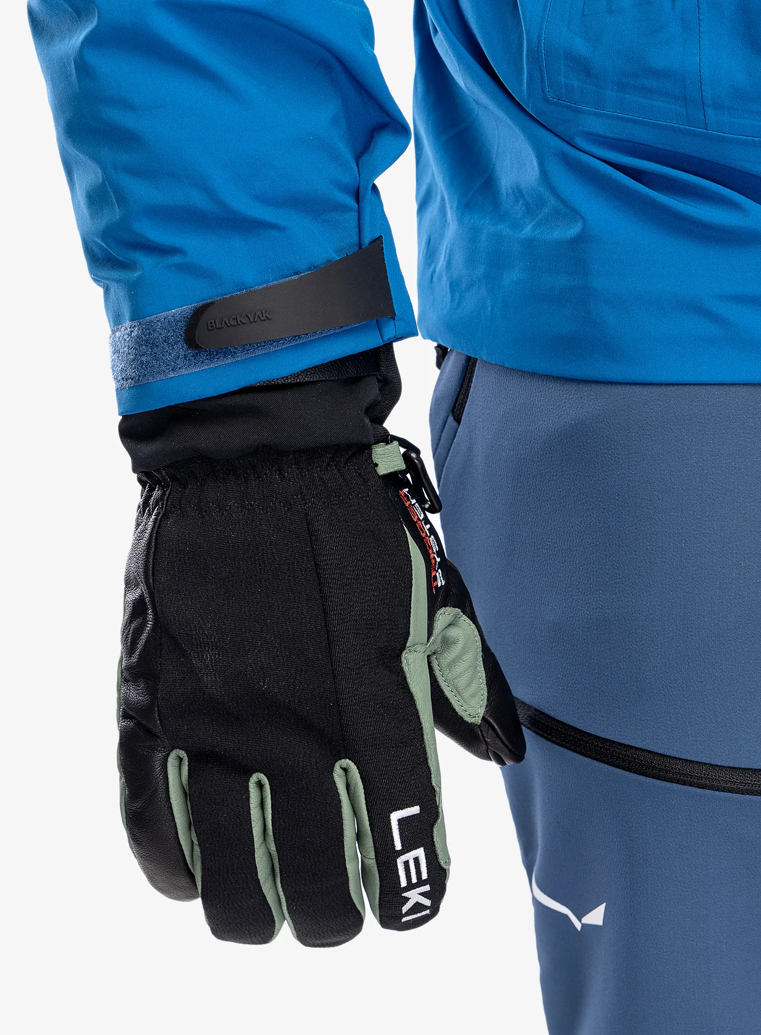 Skijaške rukavice Leki Argus Thermo 3D - black/dusty green