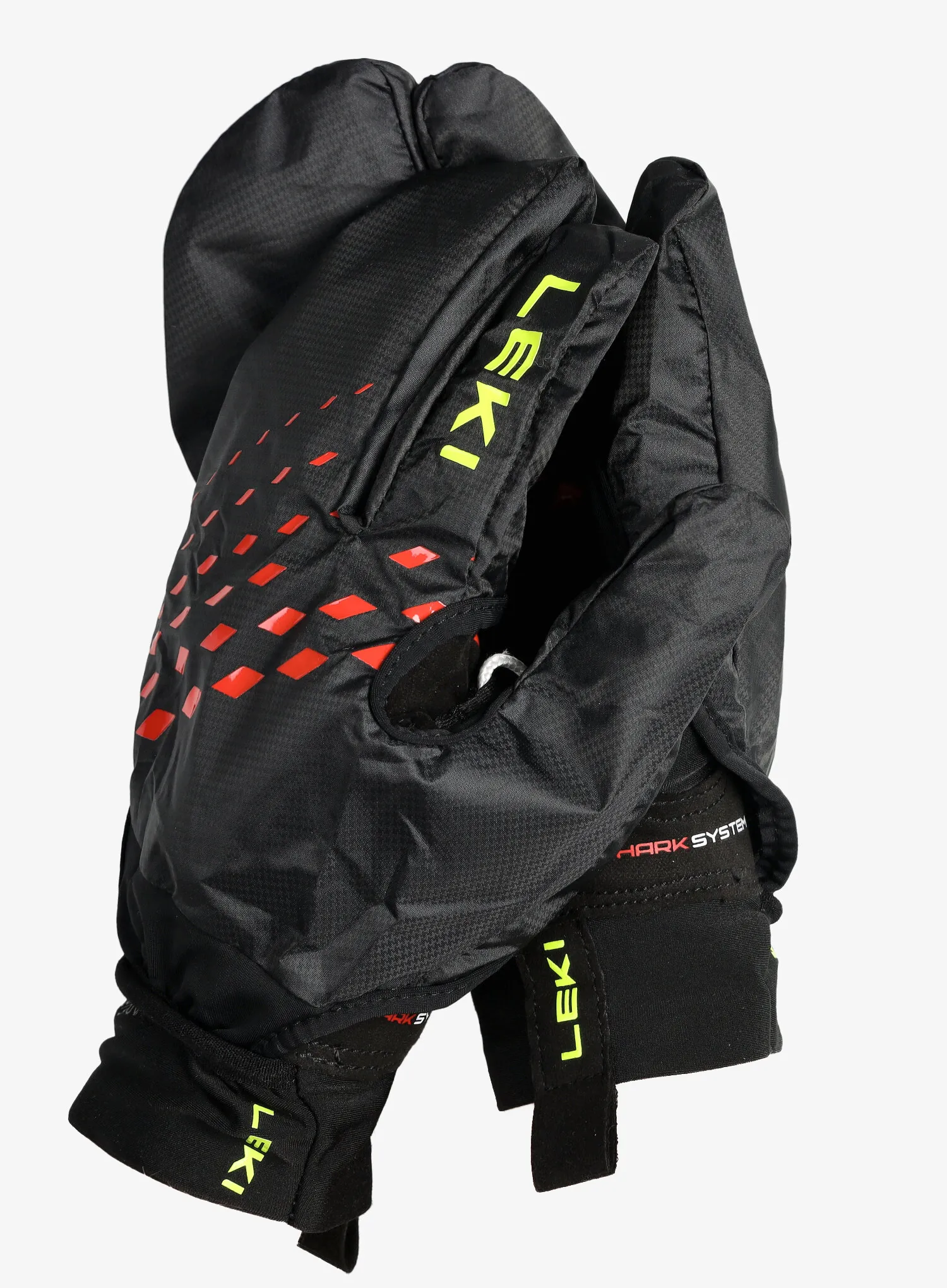 Rukavice Leki Ultra Trail Storm Shark - black/red/neonyellow