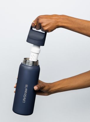 Boca za vodu s filterom Lifestraw Go 2.0 Stainless Steel Water Filter 24 oz (710 ml) - aegean sea