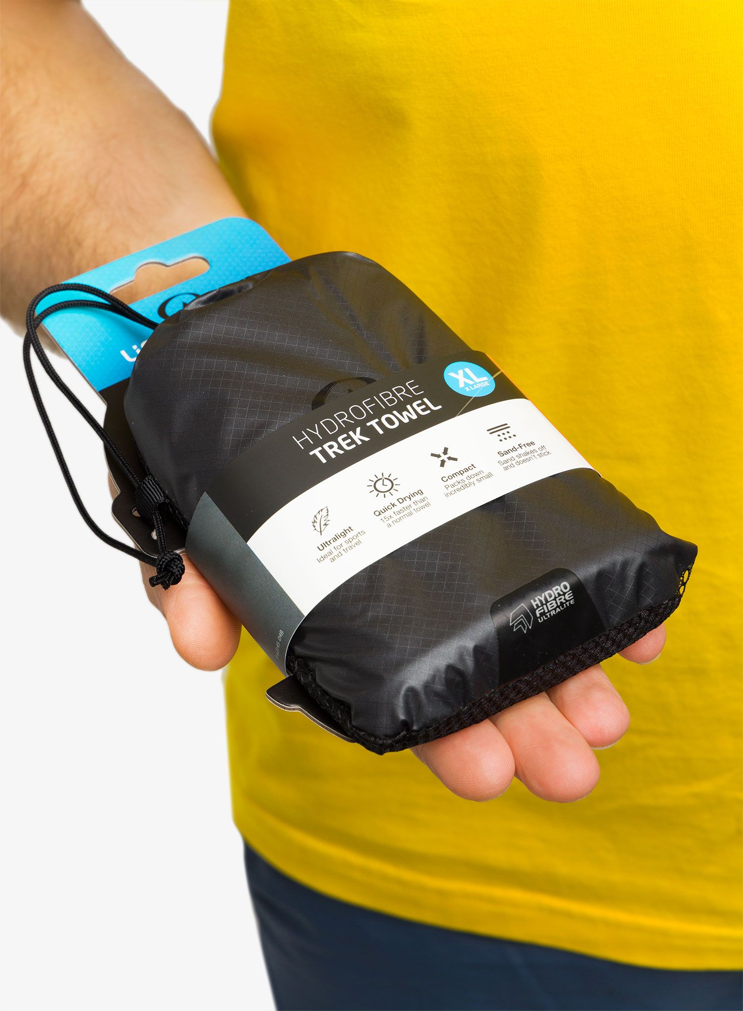 Brzosušeći ručnik Lifeventure HydroFibre Trek Towel XL - grey