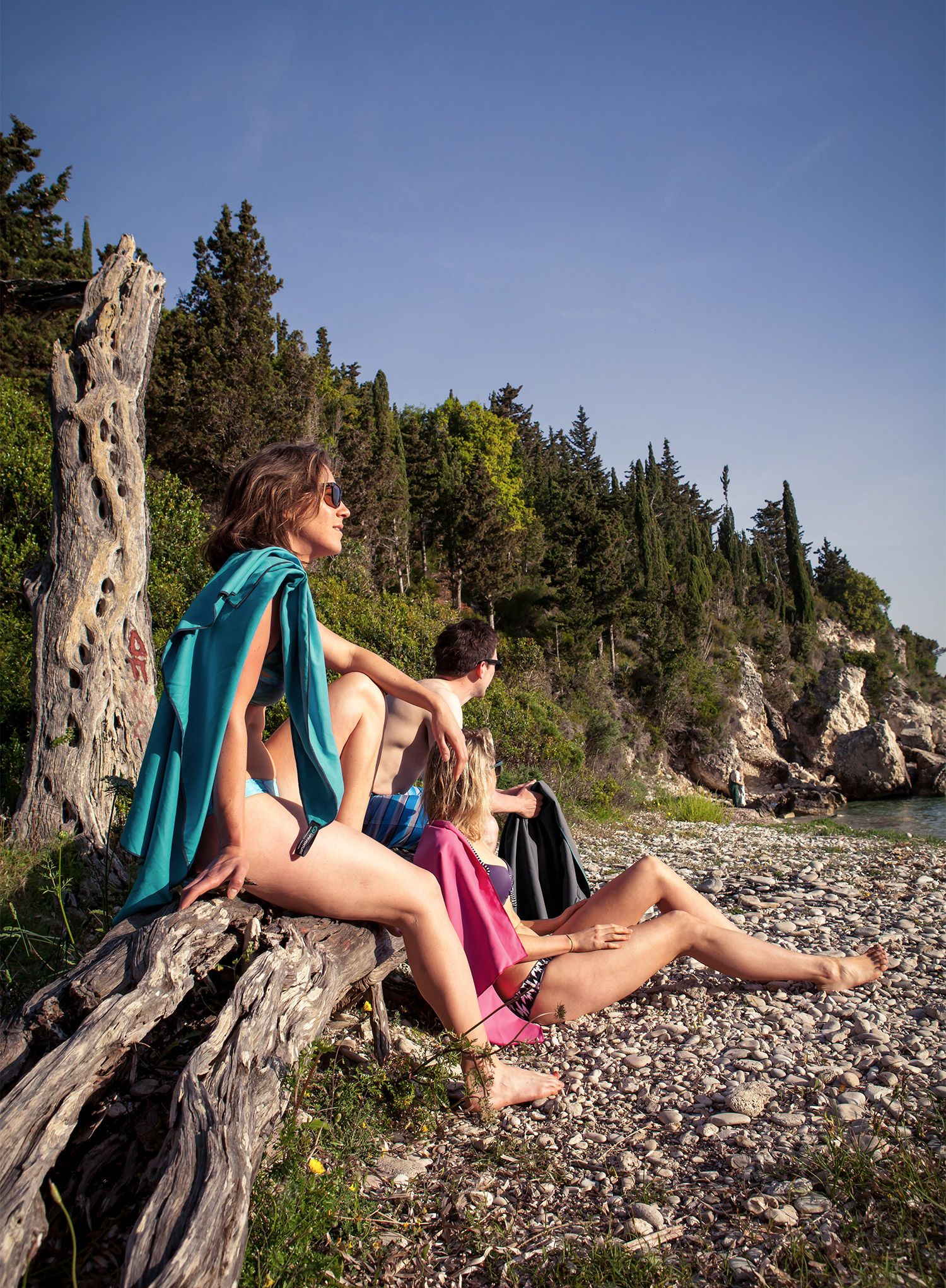 Brzosušeći ručnik Lifeventure Recycled SoftFibre Trek Towel L - teal