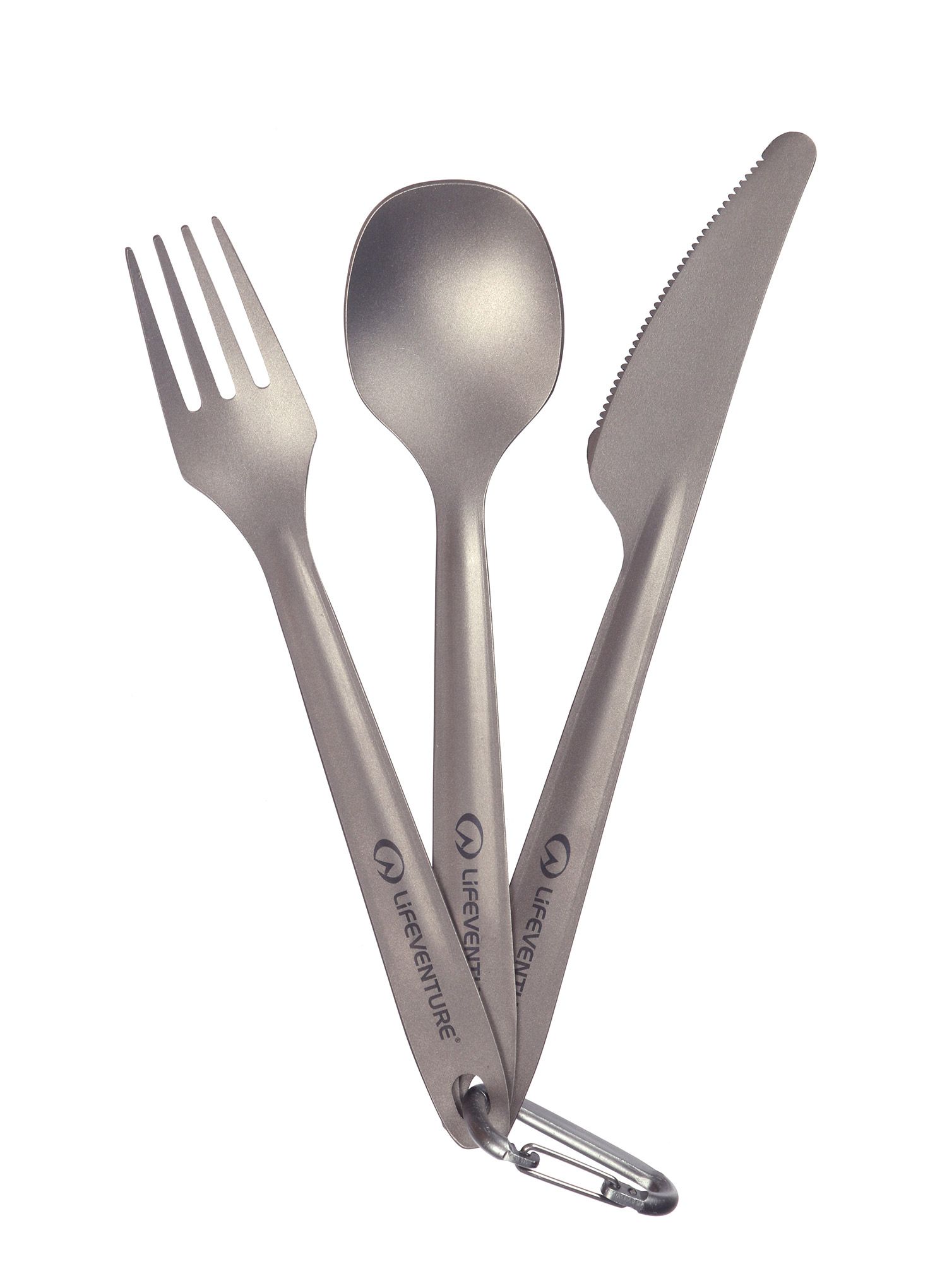 Putni pribor za jelo Lifeventure Superlight Titanium Cutlery Set