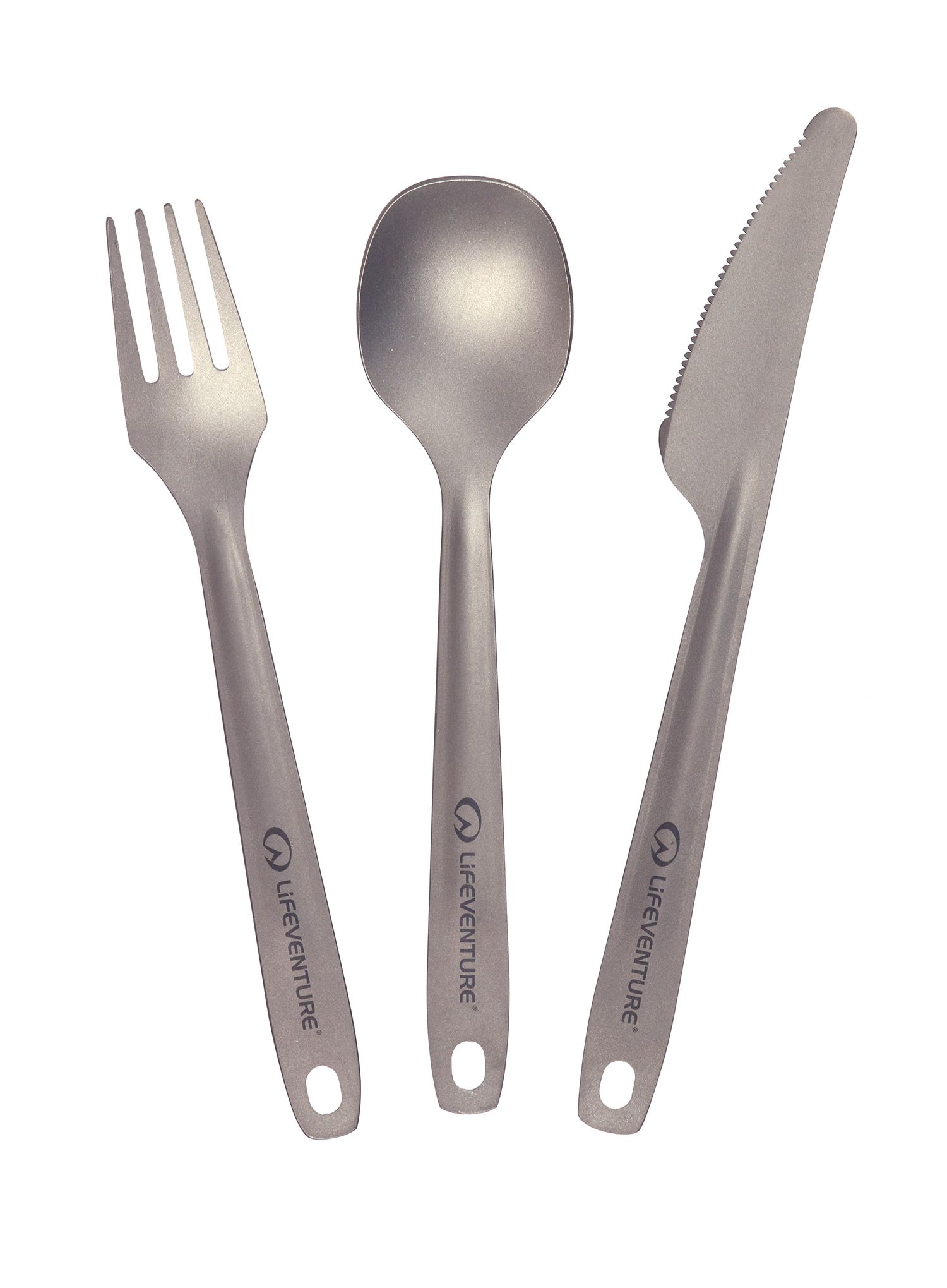 Putni pribor za jelo Lifeventure Superlight Titanium Cutlery Set