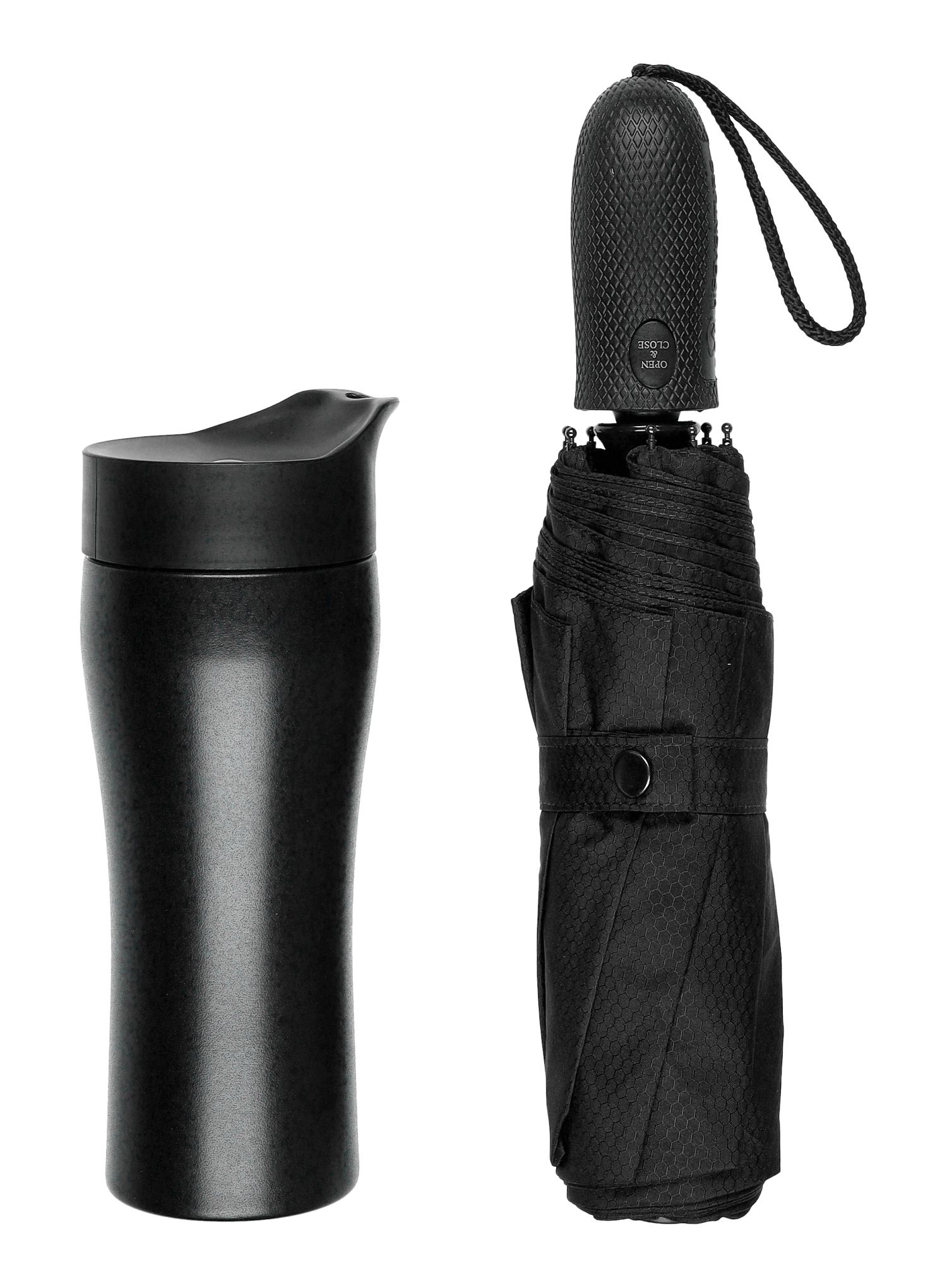 Kišobran Lifeventure Trek Umbrella Medium - black