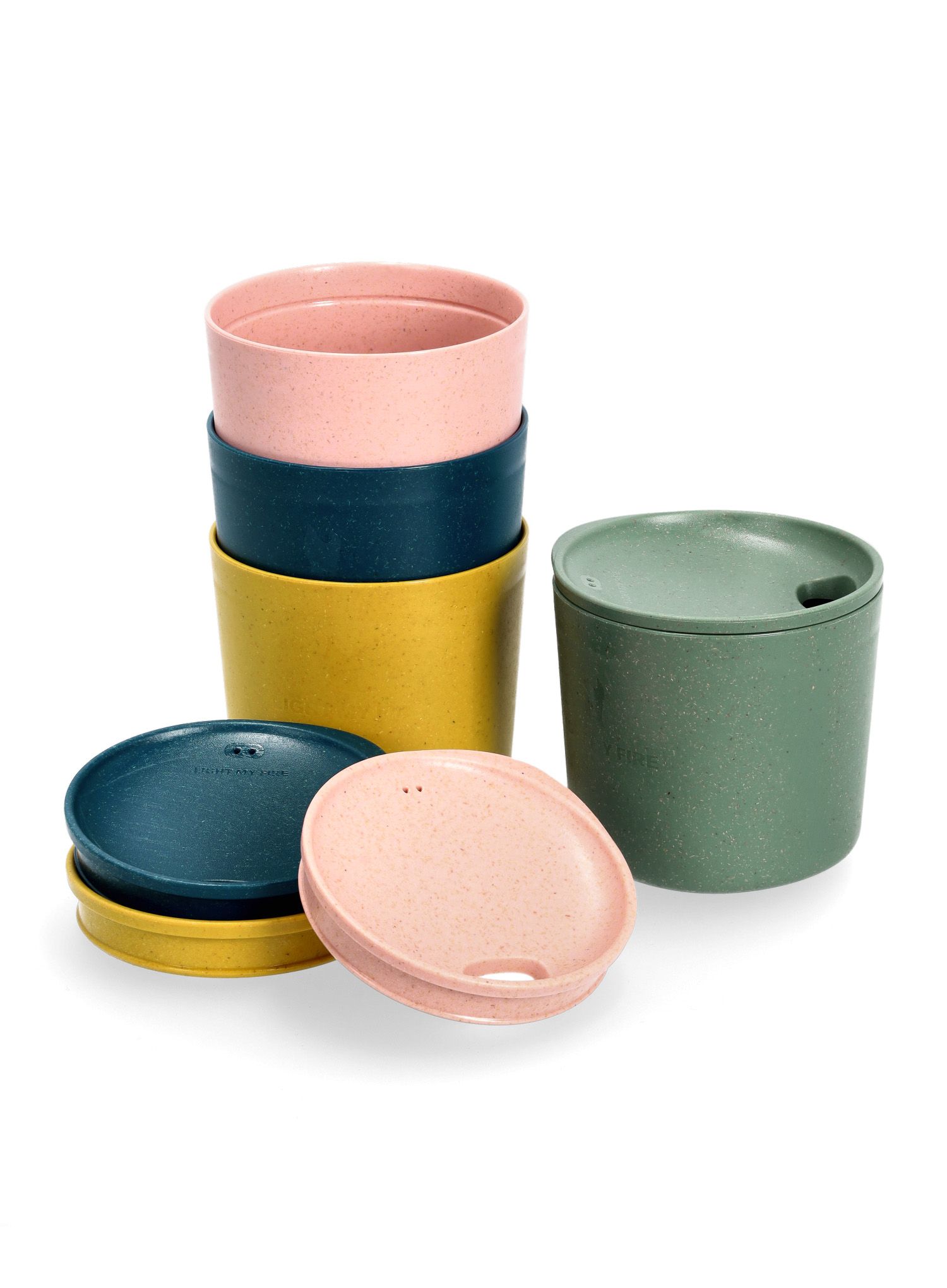 Putna šalica Light My Fire MyCup'N Lid Short 4-Pack - multicolor