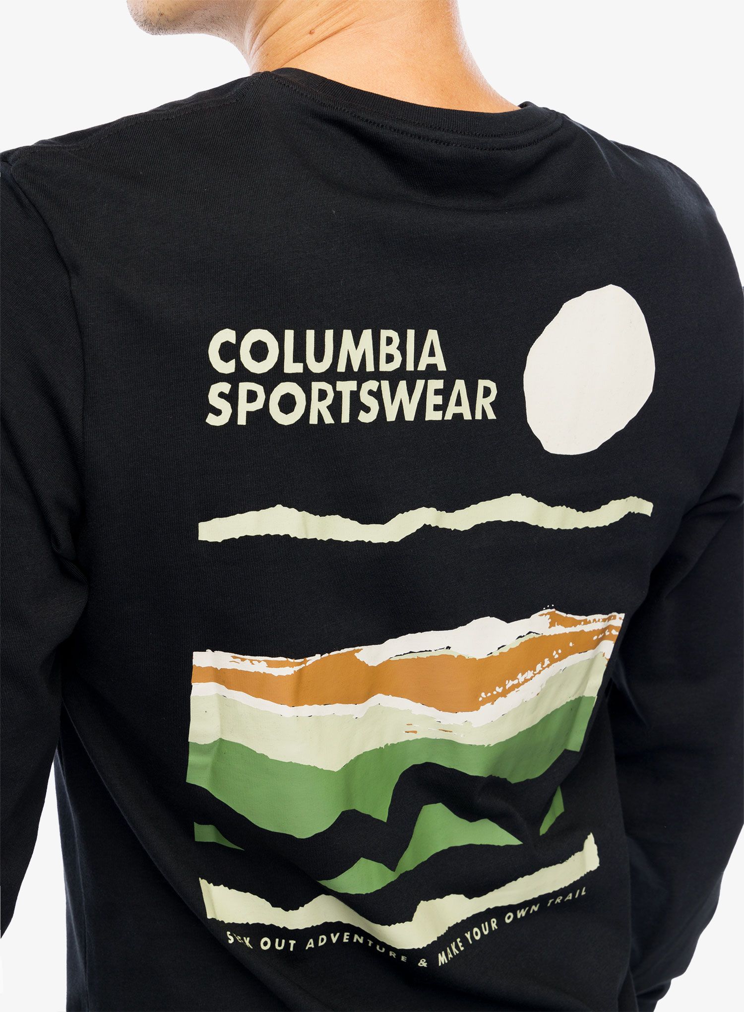 Majica dugih rukava Columbia Explorers Canyon LS T-Shirt - black/torn sunscape