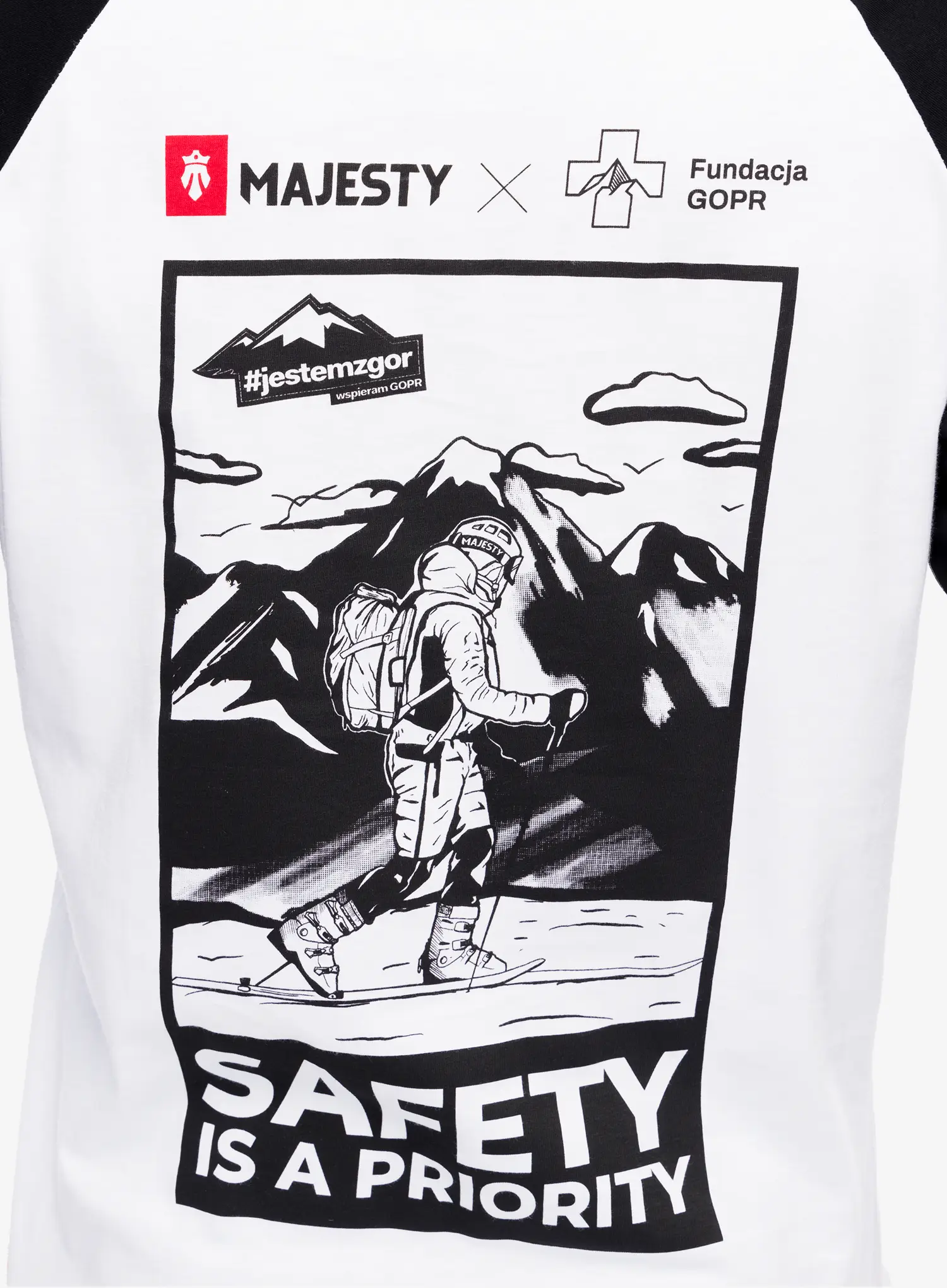 Majica dugih rukava Majesty Fundacja GOPR Ratownik LS - white