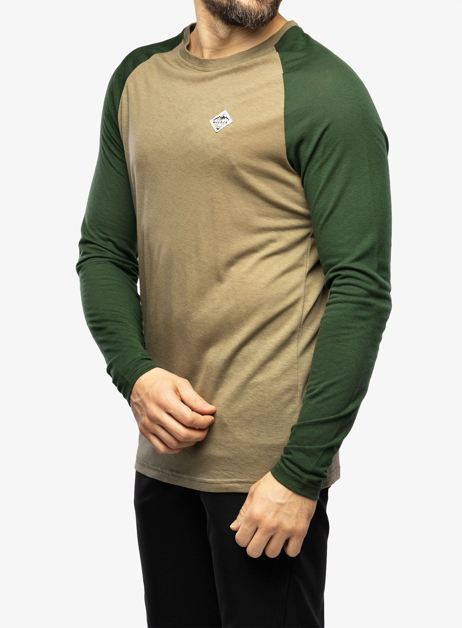 Majica dugih rukava Maloja Traunstein - oak multi