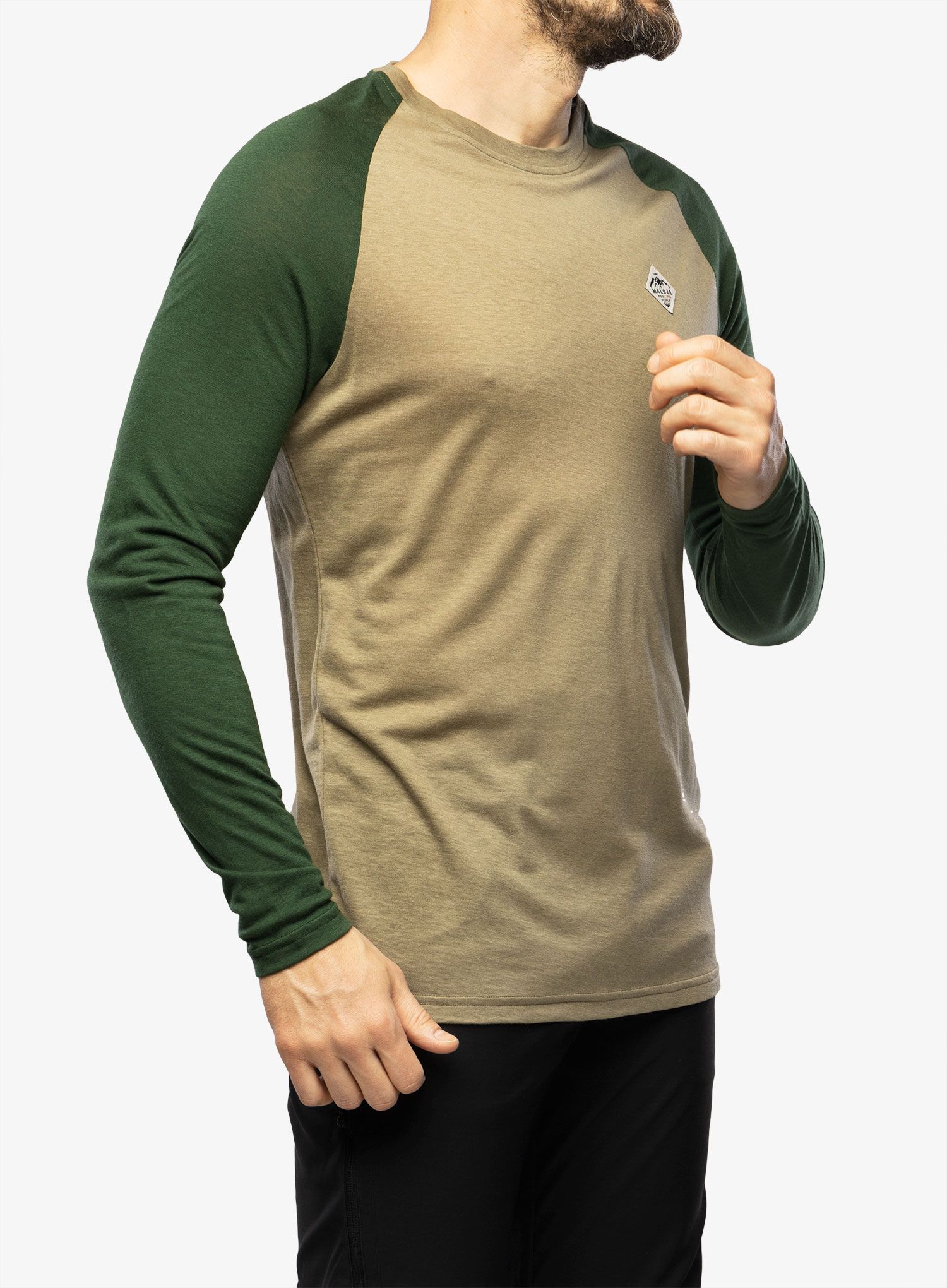 Majica dugih rukava Maloja Traunstein - oak multi