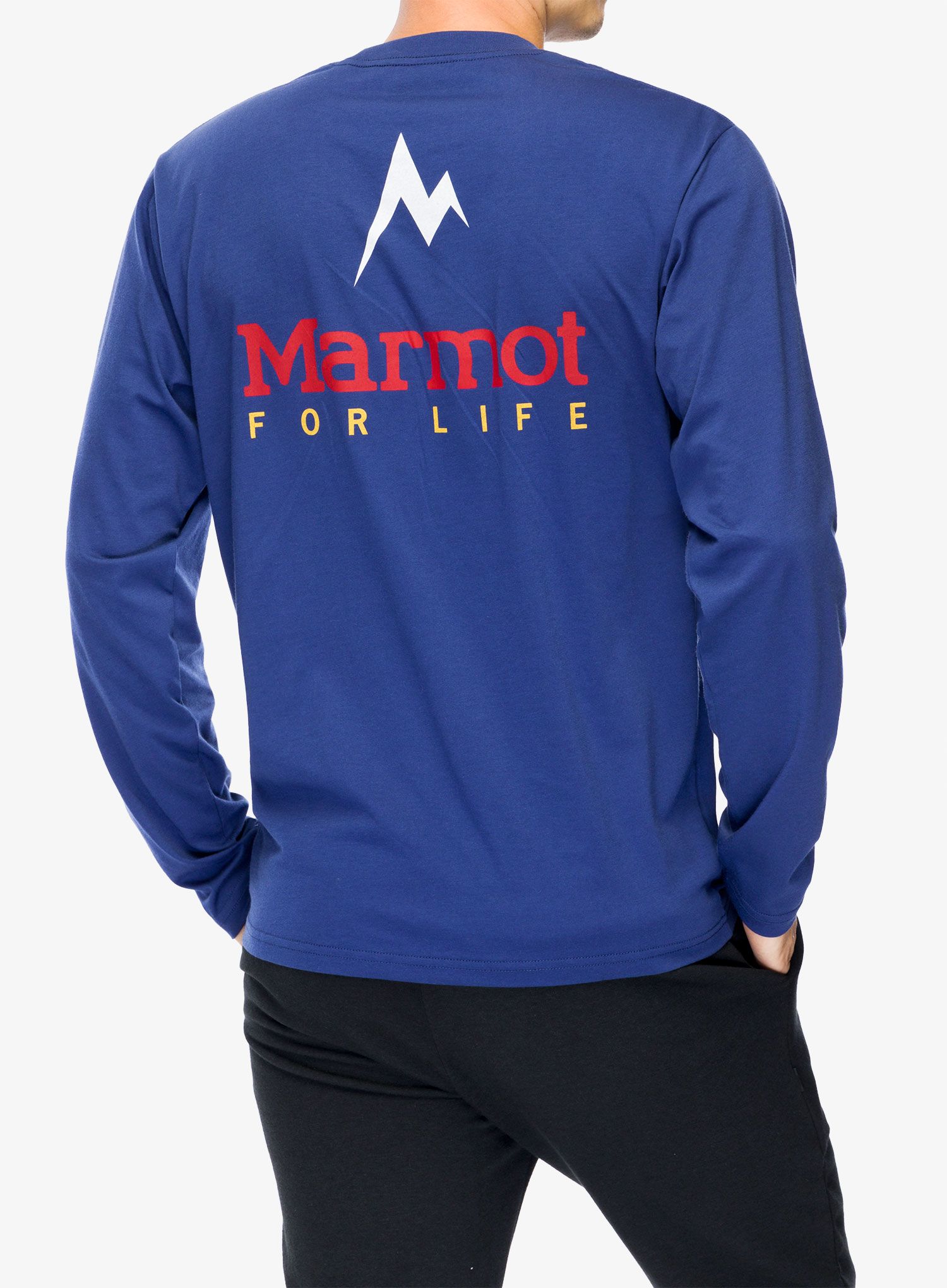 Majica dugih rukava Marmot For Life Tee LS - twilight blue