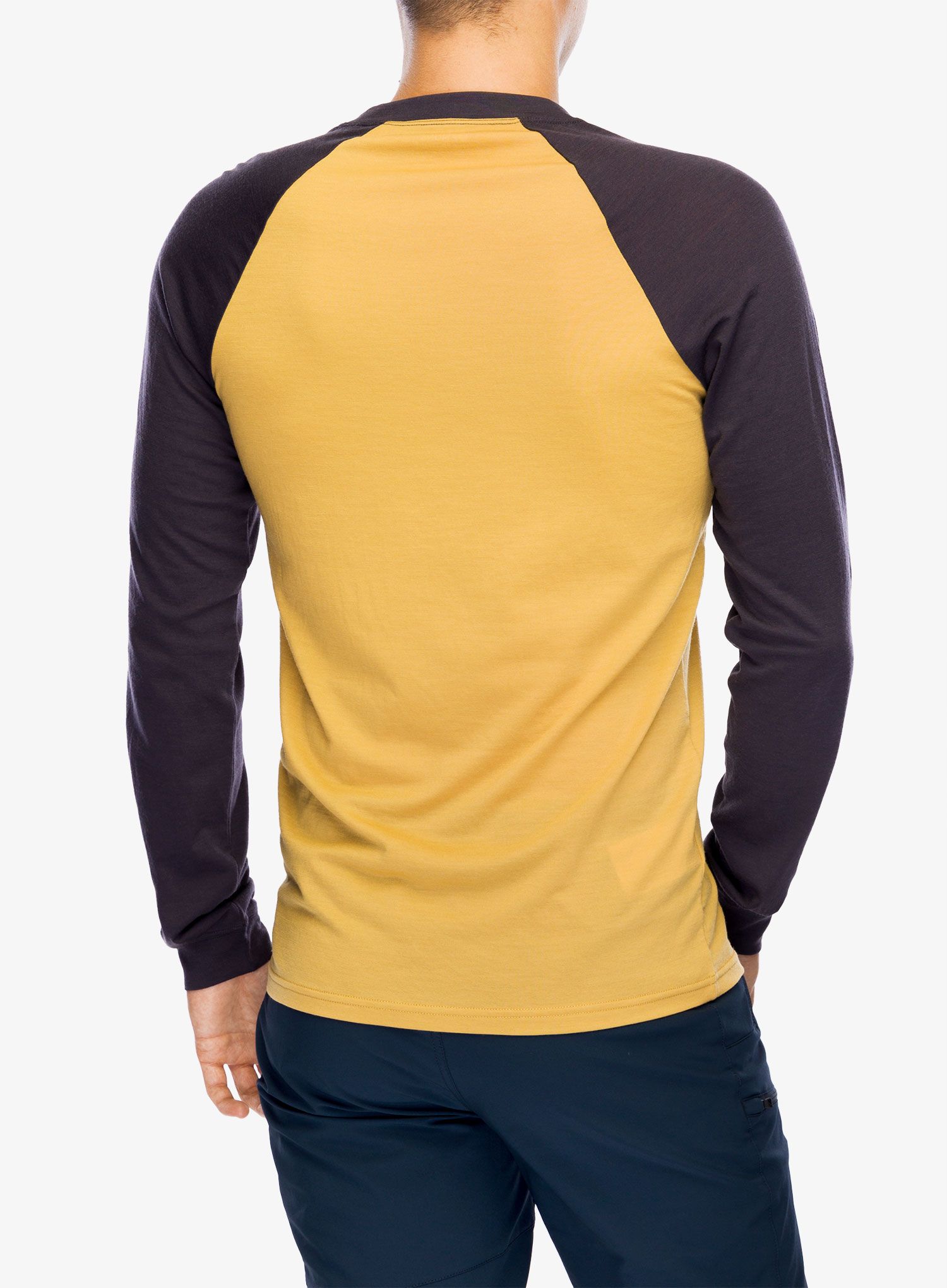 Majica dugih rukava Mons Royale Icon Raglan - shale/honey