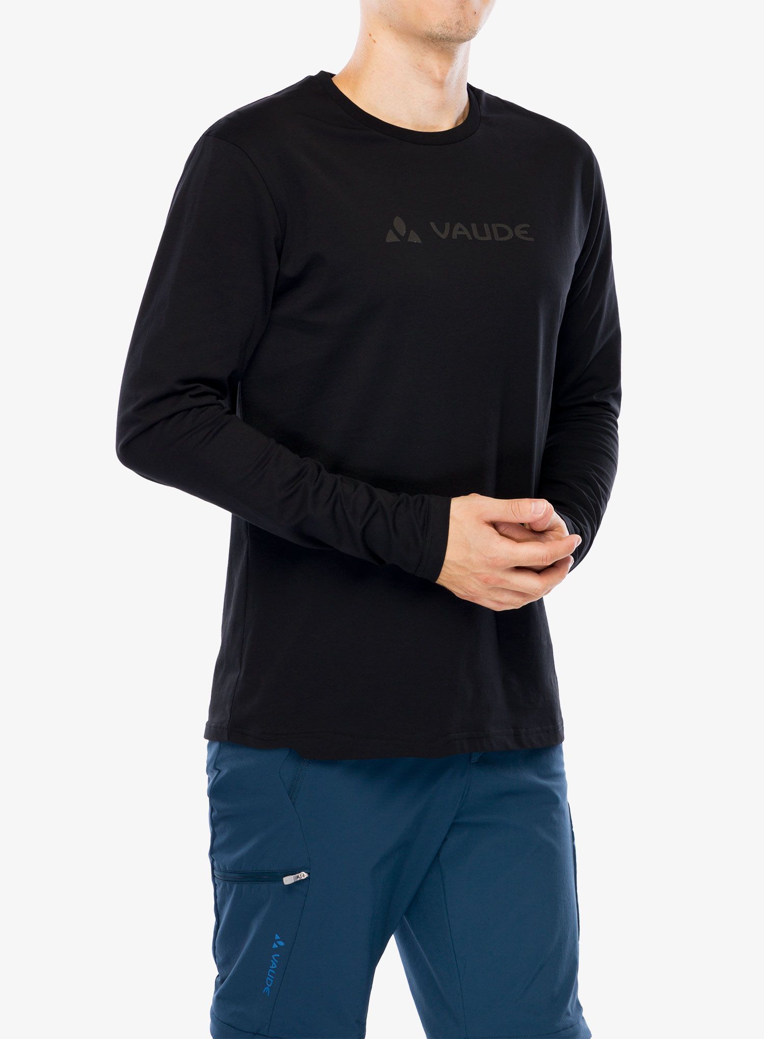 Majica dugih rukava Vaude Logo LS T-Shirt - black