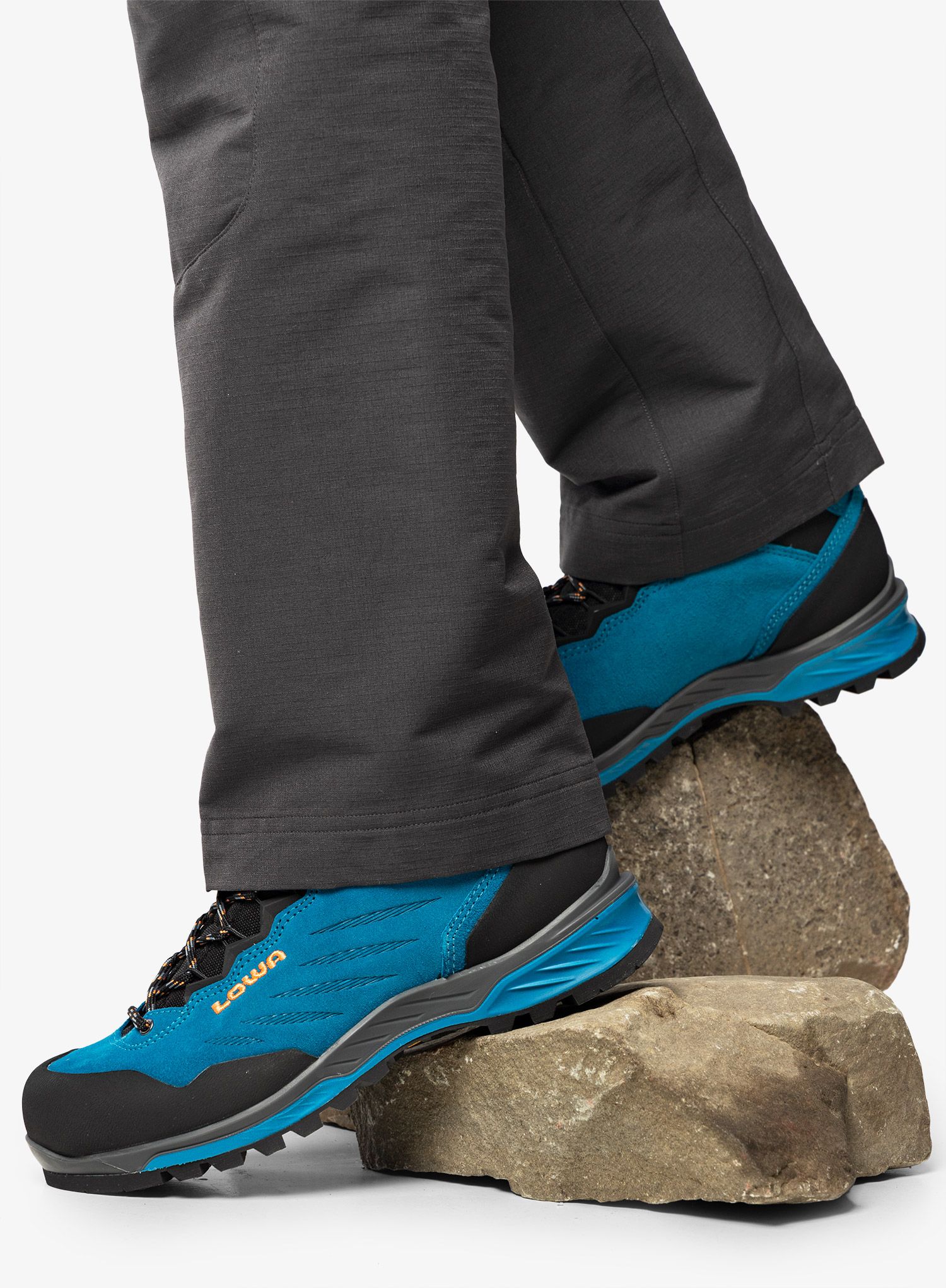 Ženske alpinističke cipele Lowa Cadin II GTX Mid - turquoise/mandarin