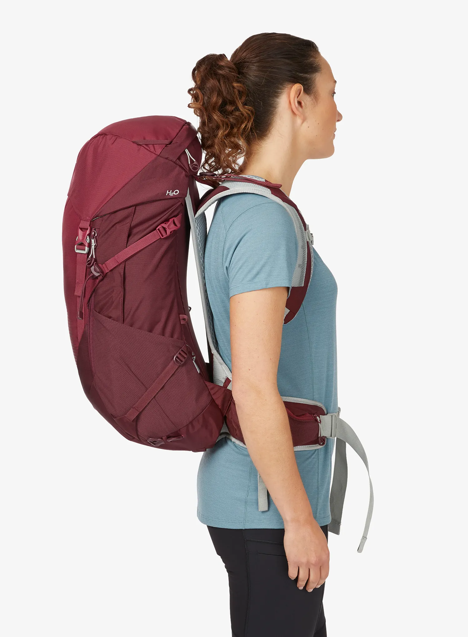 Ženski planinarski ruksak Lowe Alpine AirZone Trail ND28 - deep heather/raspberry
