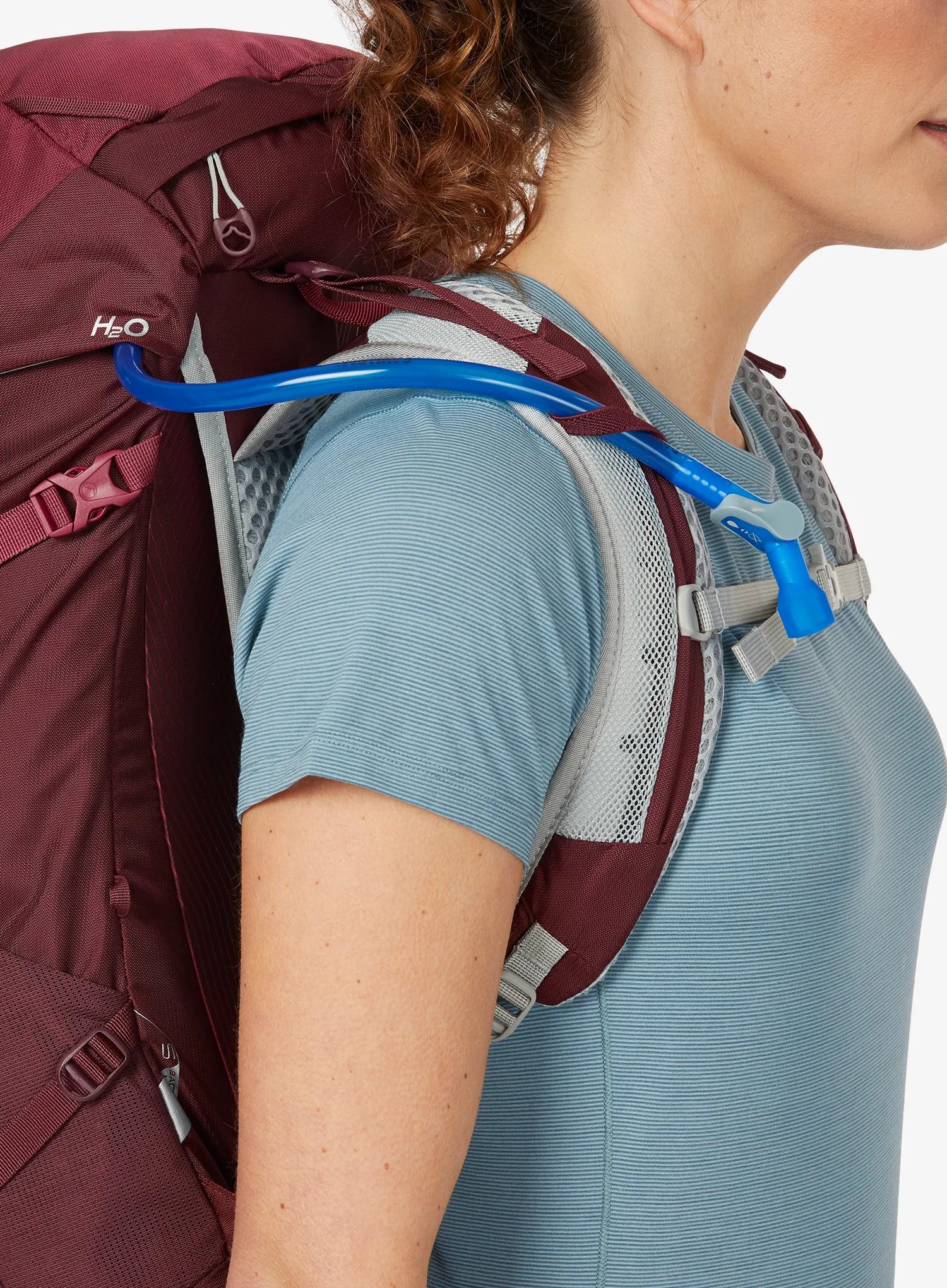 Ženski planinarski ruksak Lowe Alpine AirZone Trail ND28 - deep heather/raspberry