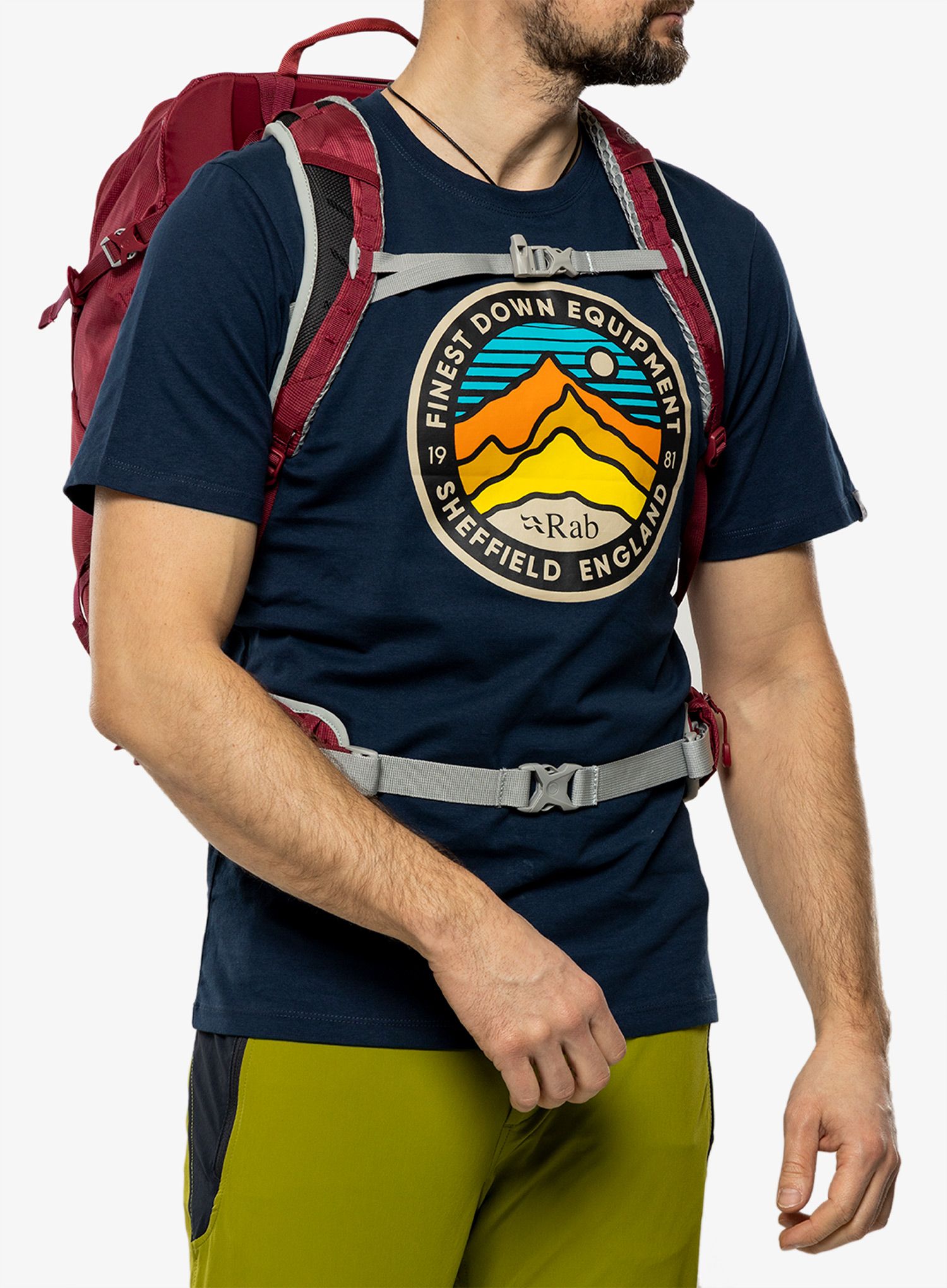 Ruksak s odstojnom mrežom Lowe Alpine AirZone Trek ND 26 - raspberry