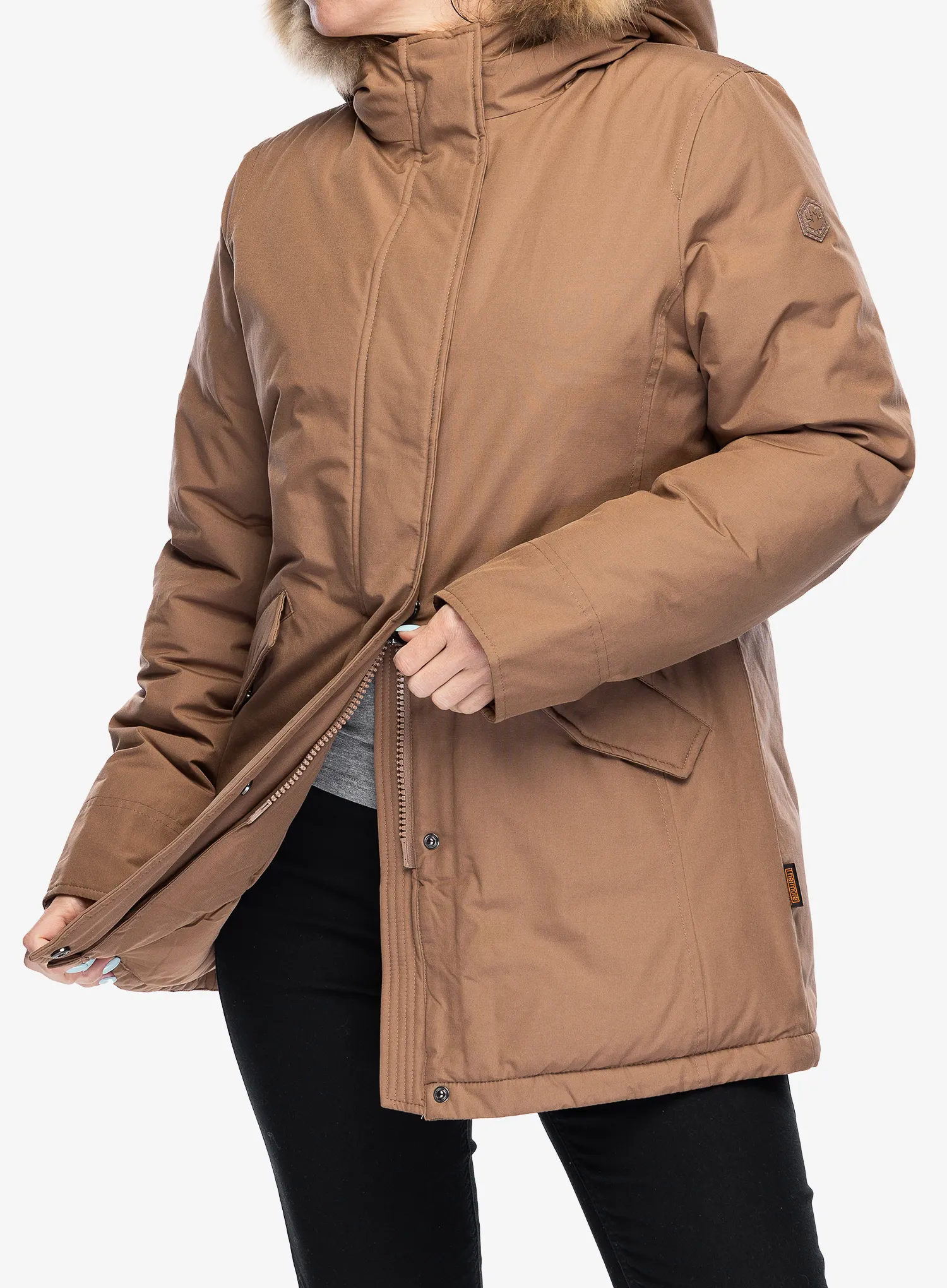 Ženski kaput Lumberjack Alaska - light brown