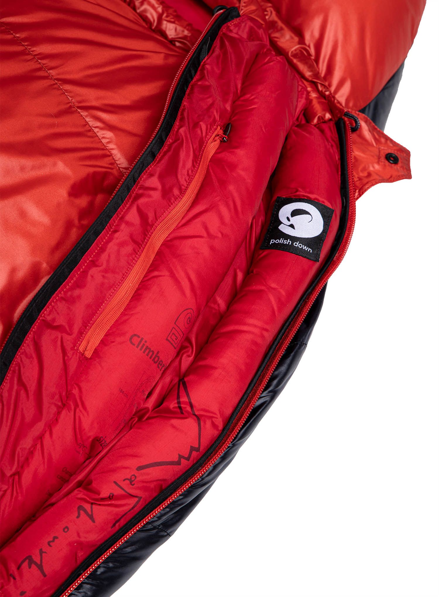 Perjana vreća za spavanje Małachowski Climber II 800 (188 cm) - black/red